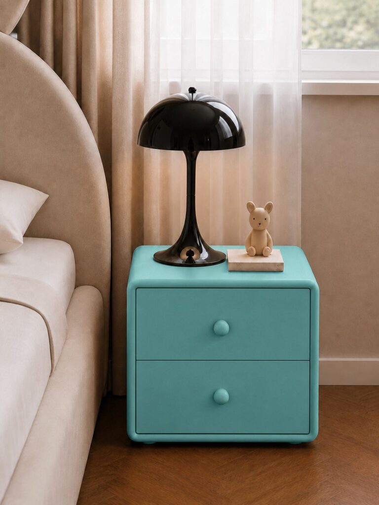 Patricia Kids Turqoise Bedside Table