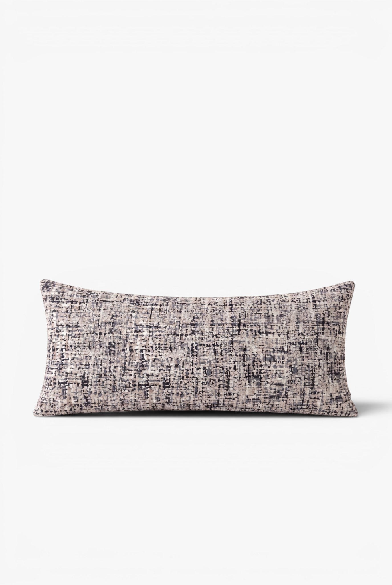 Soreva Taupe Grid Rectangle Cushion Cover