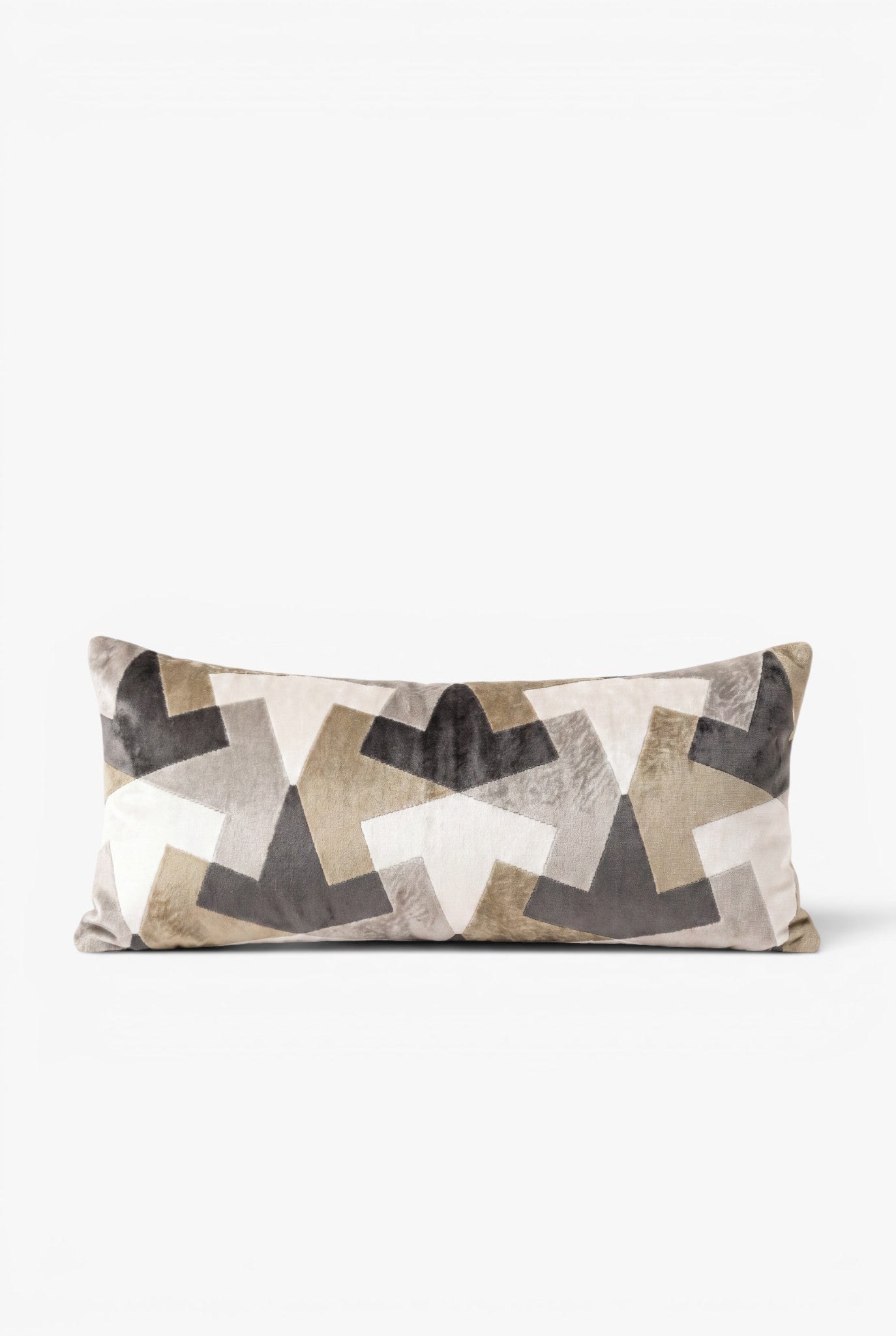Soreva Olive Abstract Rectangle Cushion Cover