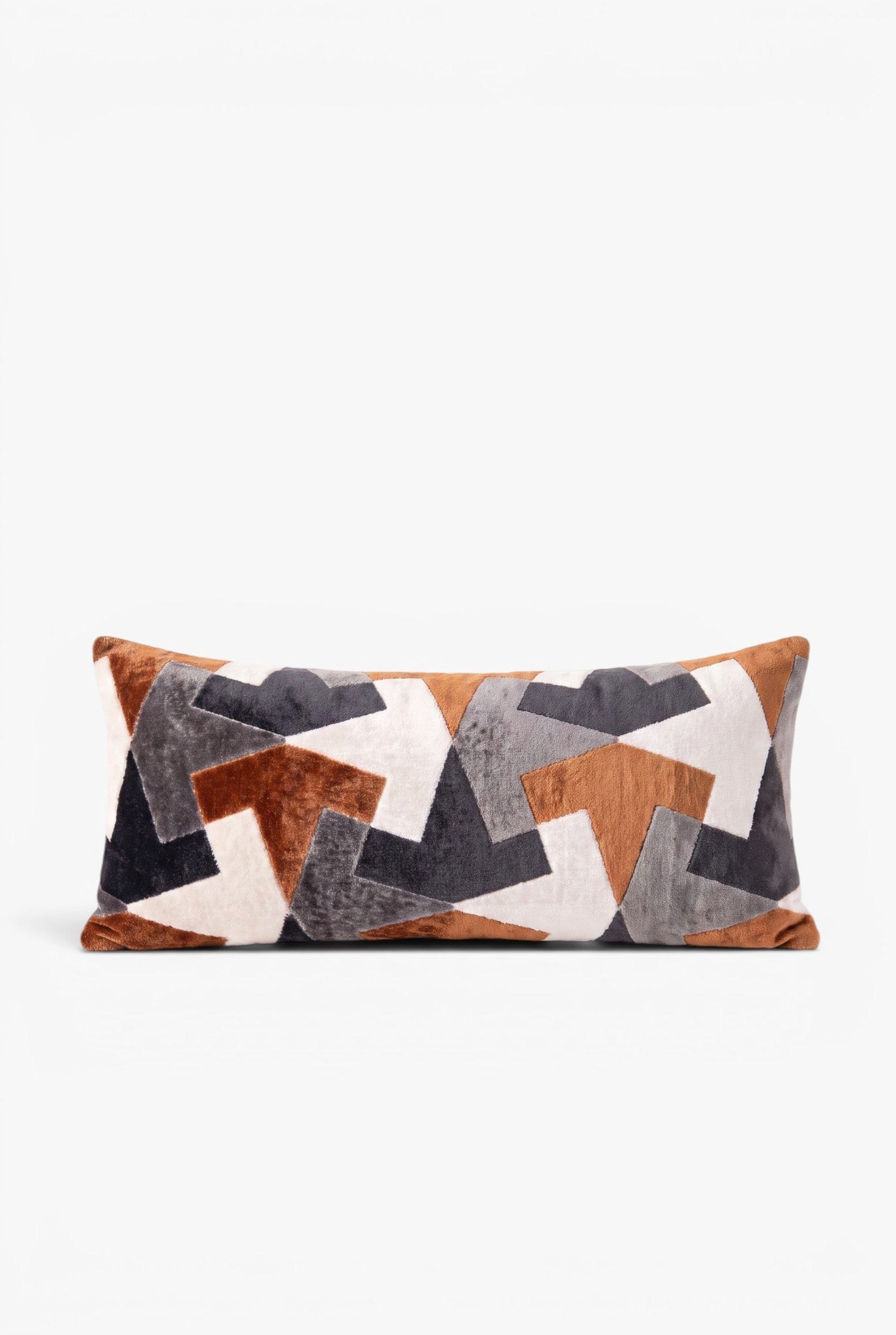 Soreva Cinnamon Abstract Rectangle Cushion Cover