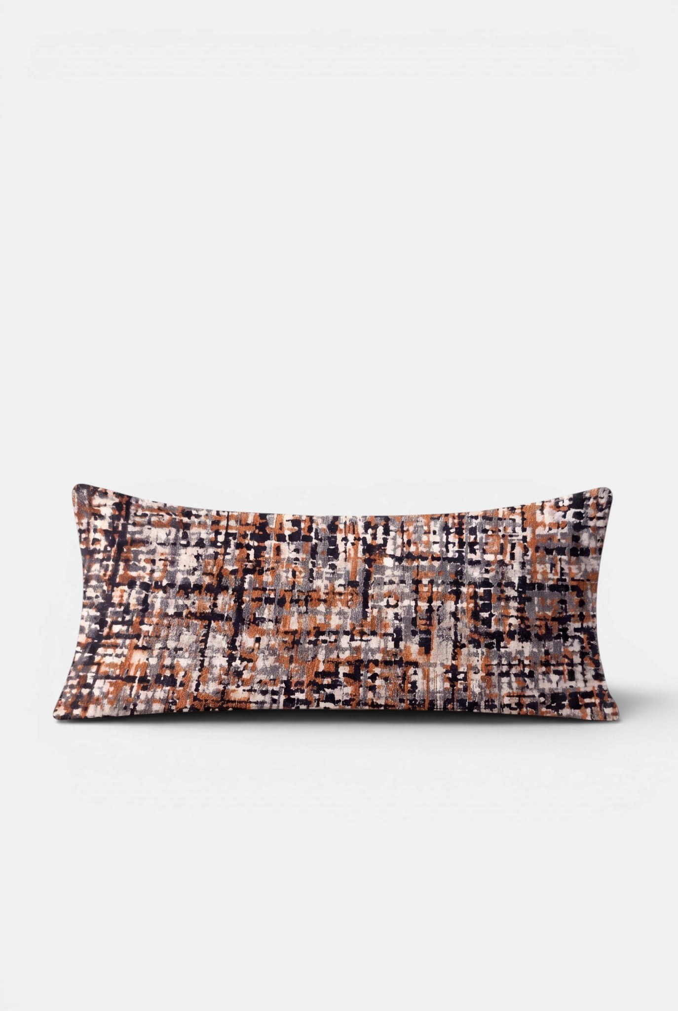 Soreva Cinnamon Grid Rectangle Cushion Cover