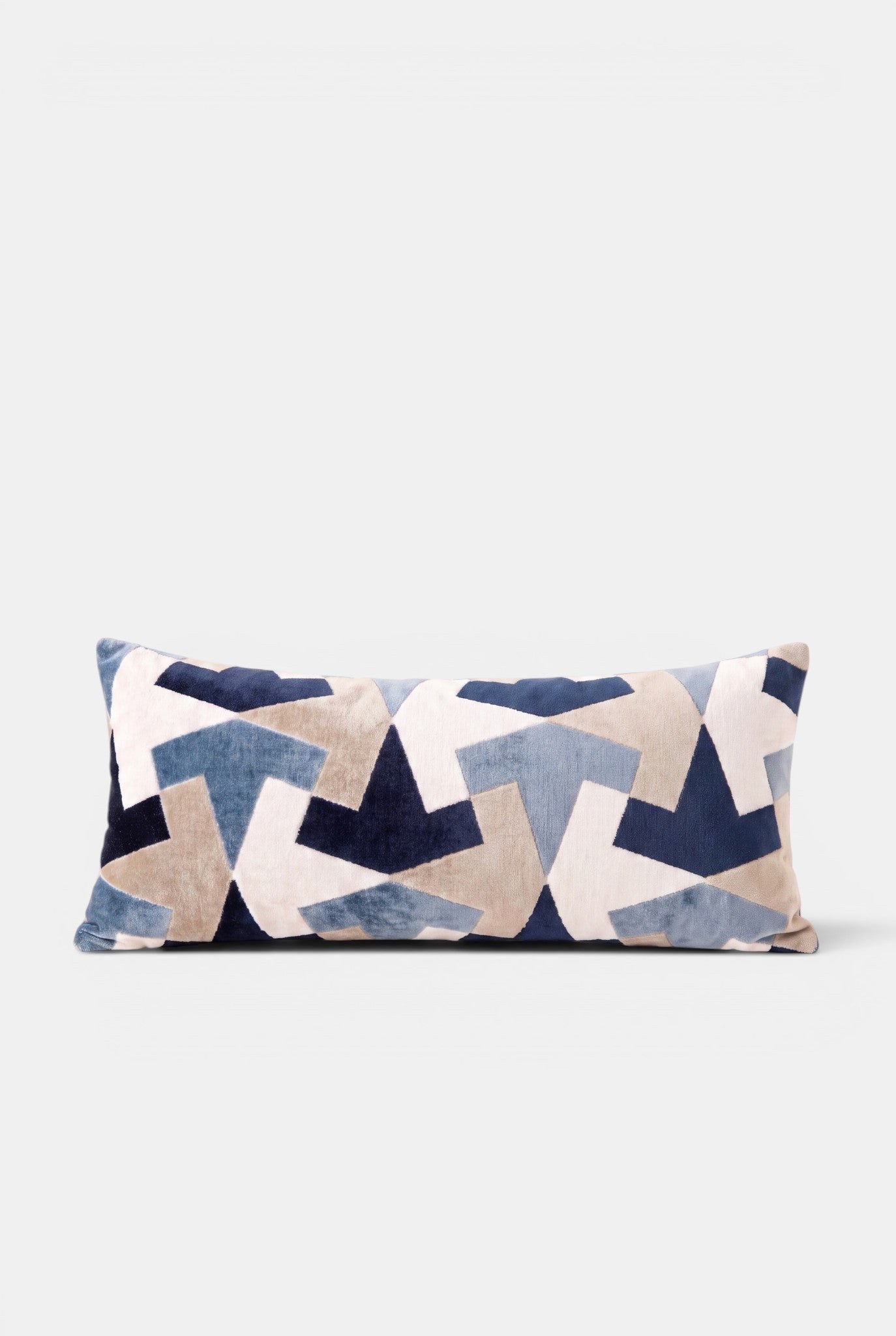 Soreva Blue Abstract Rectangle Cushion Cover