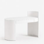 Delmira White Wooden Vanity Table