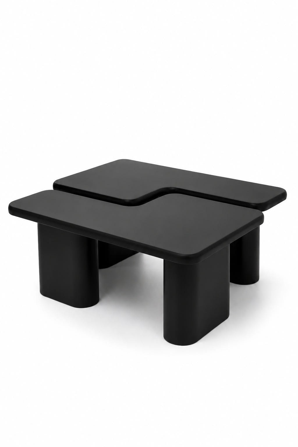 Eldrin Black Microconcrete Coffee Table - Image 4