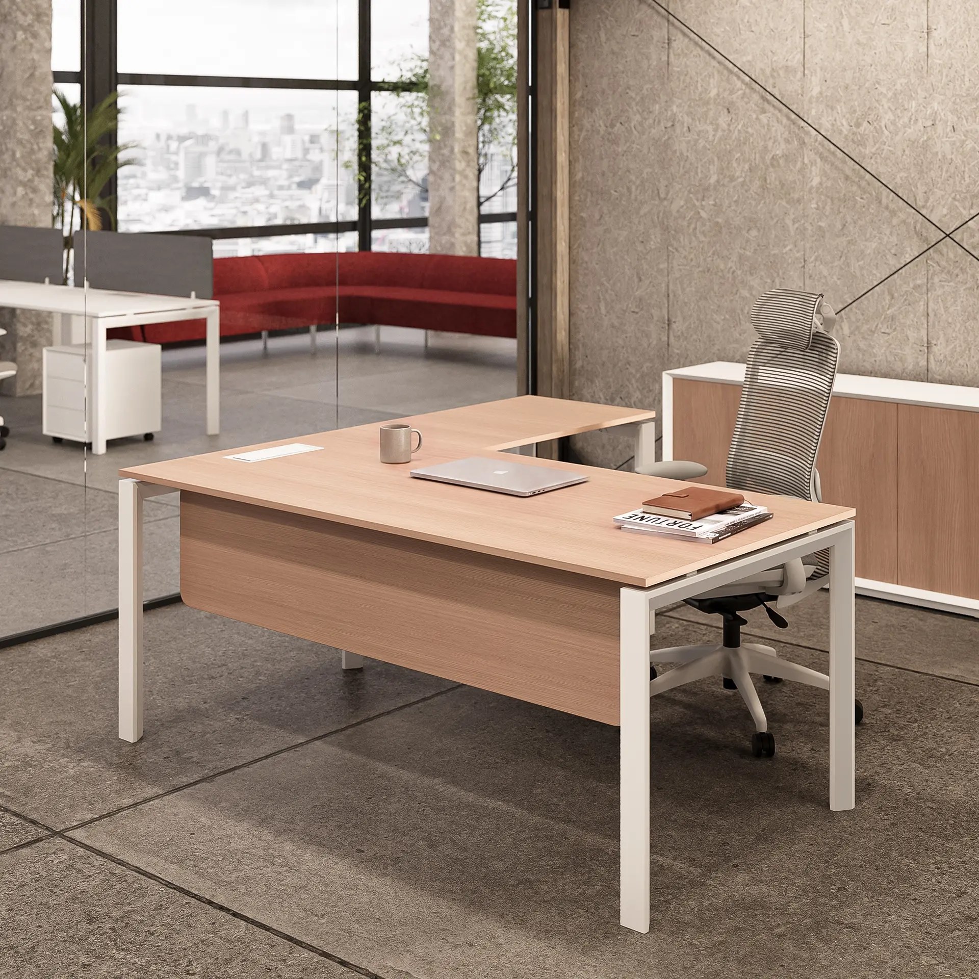 Eco U Series L-Shaped Desk