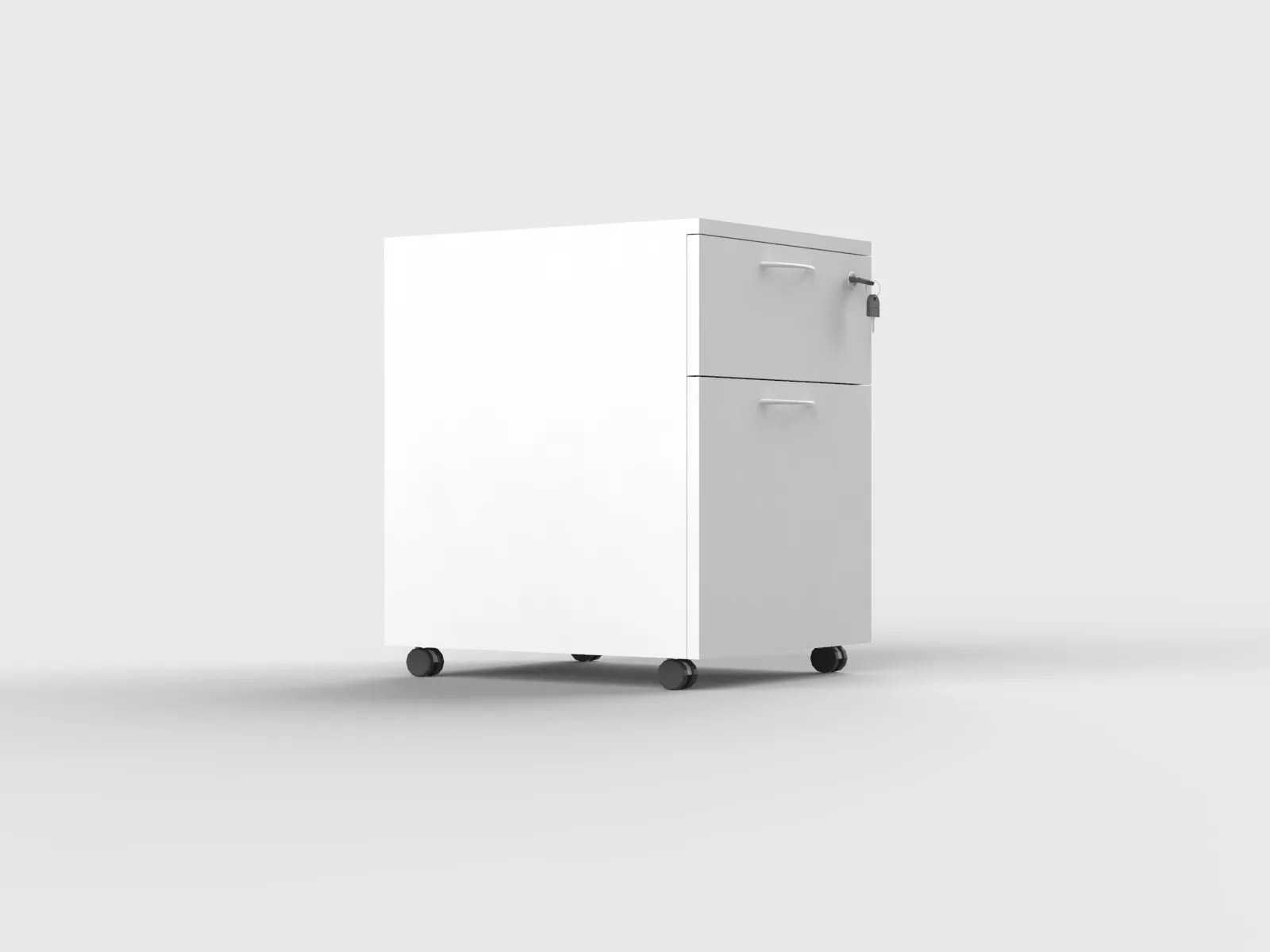 2D Mobile Pedestal Storage (2 Drawer) - Image 4