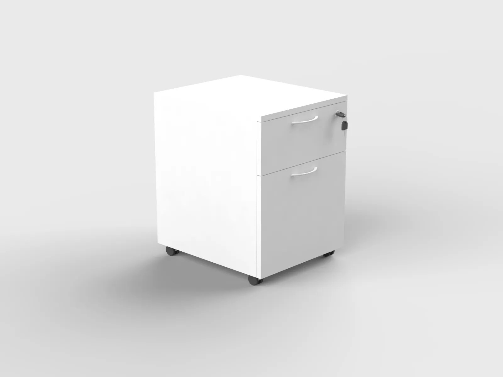2D Mobile Pedestal Storage (2 Drawer) - Image 3