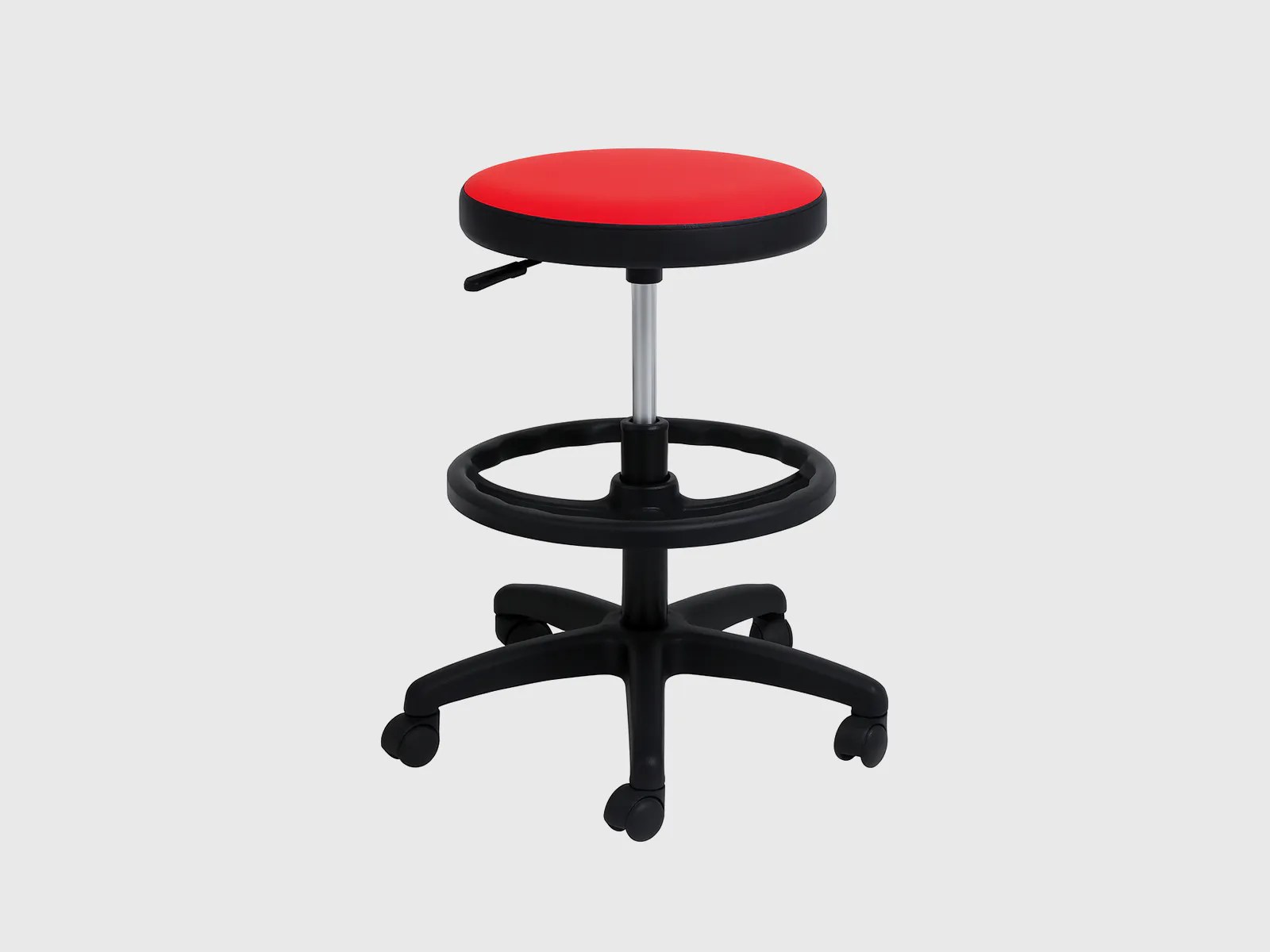 ROUND – Height-Adjustable Swivel Stool