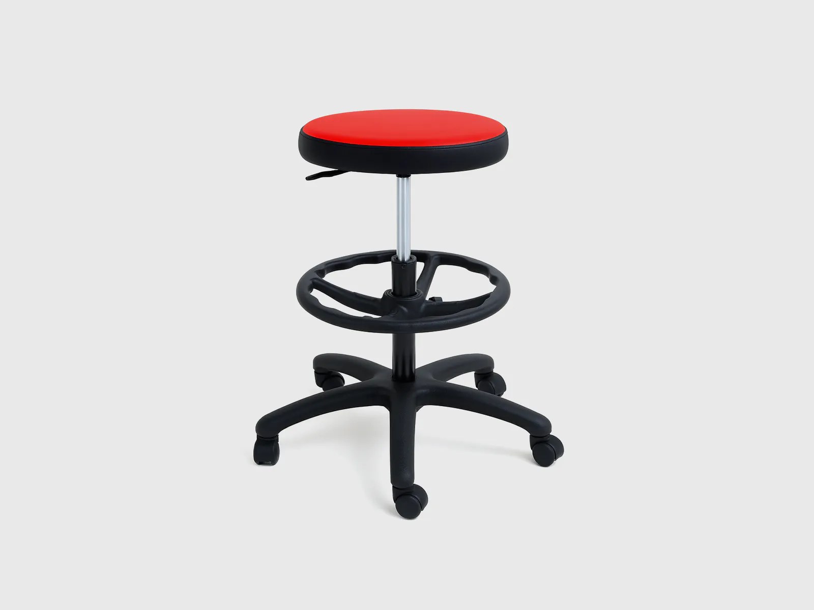 ROUND – Height-Adjustable Swivel Stool - Image 2