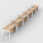 Parma Cluster of 6 Single Line Workstations