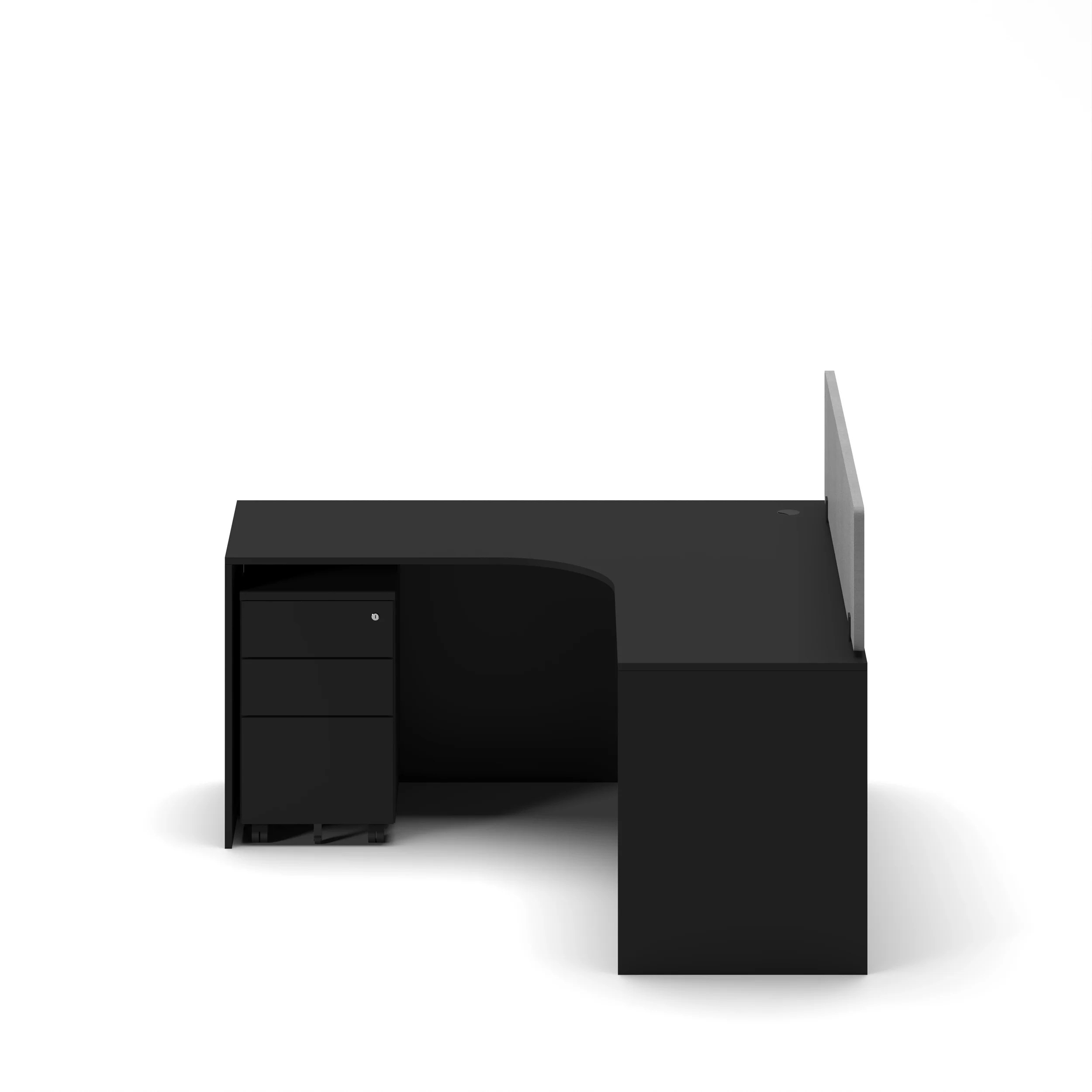 Slate Angle Office Workstation Desk - Single - Image 7