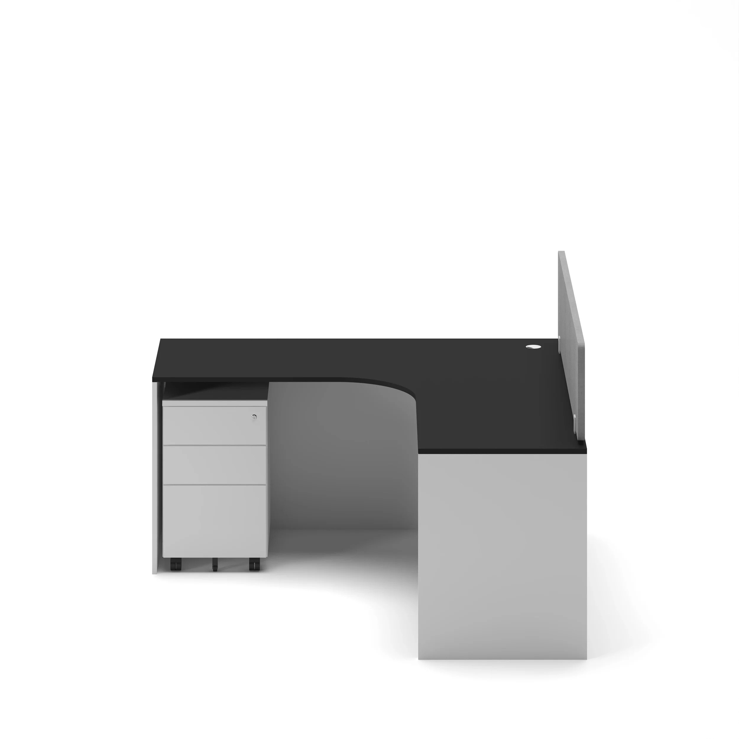 Slate Angle Office Workstation Desk - Single - Image 11