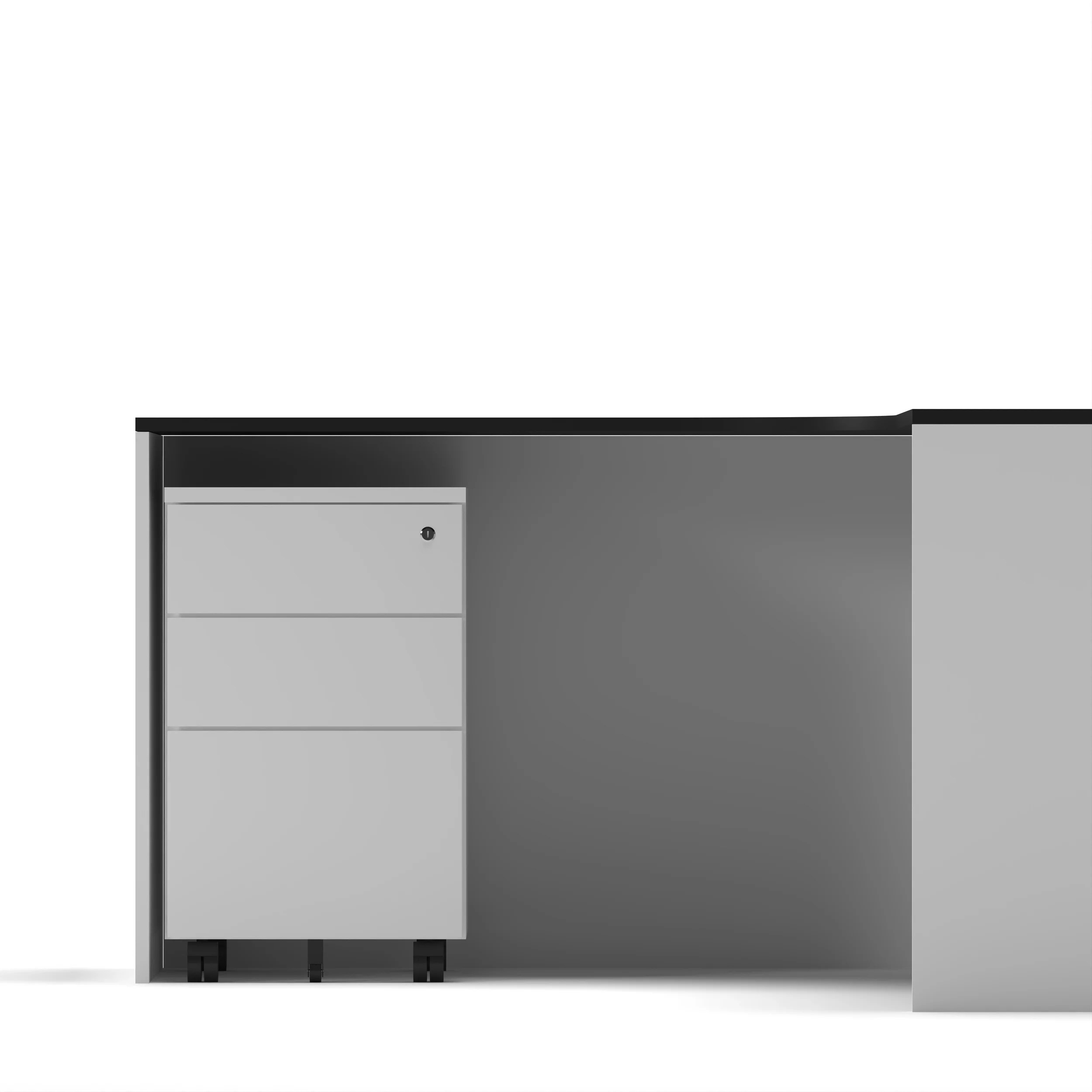 Slate Angle Office Workstation Desk - Single - Image 12