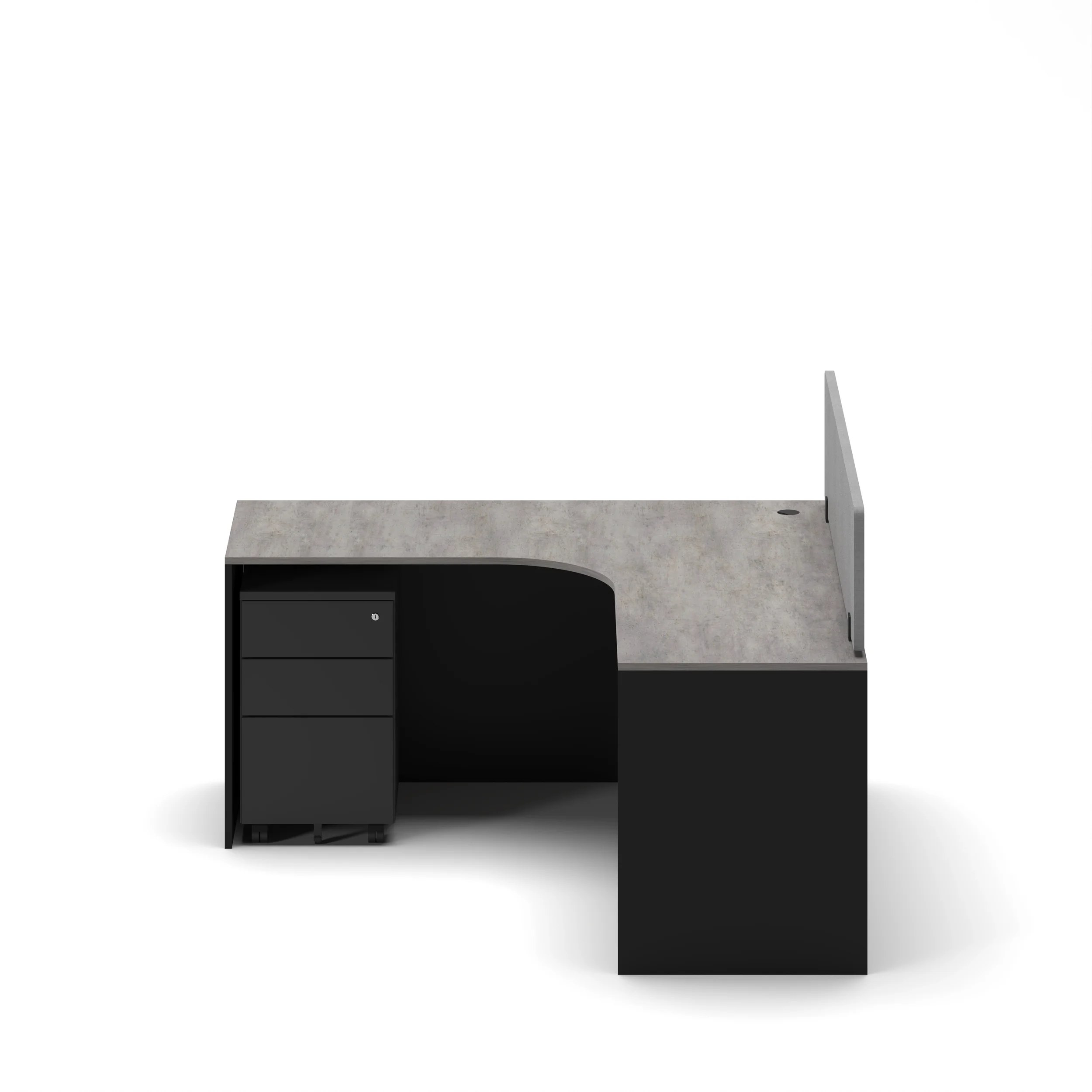 Slate Angle Office Workstation Desk - Single - Image 15