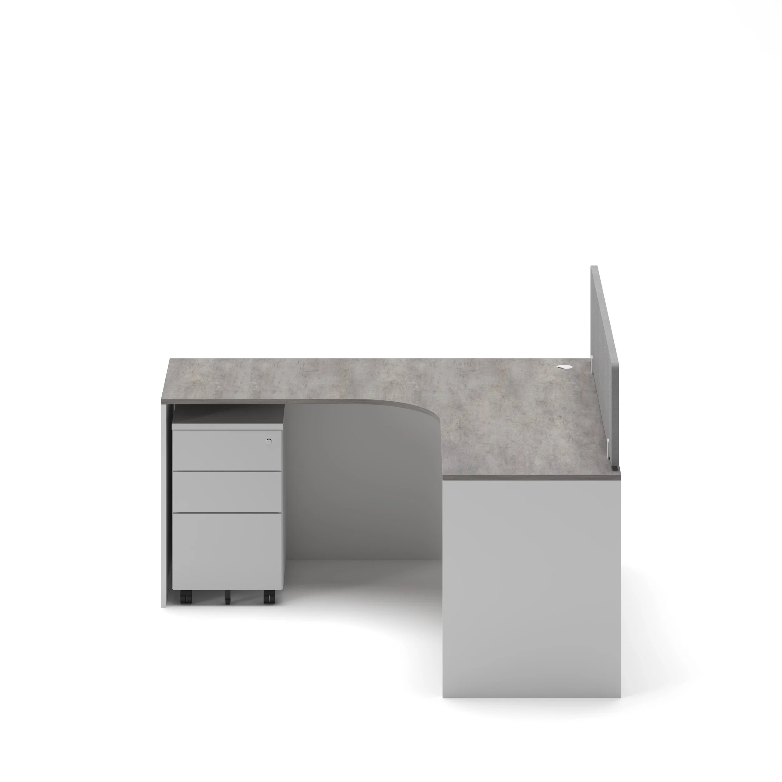 Slate Angle Office Workstation Desk - Single - Image 19