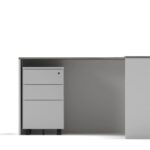 Slate Angle Office Workstation Desk - Single