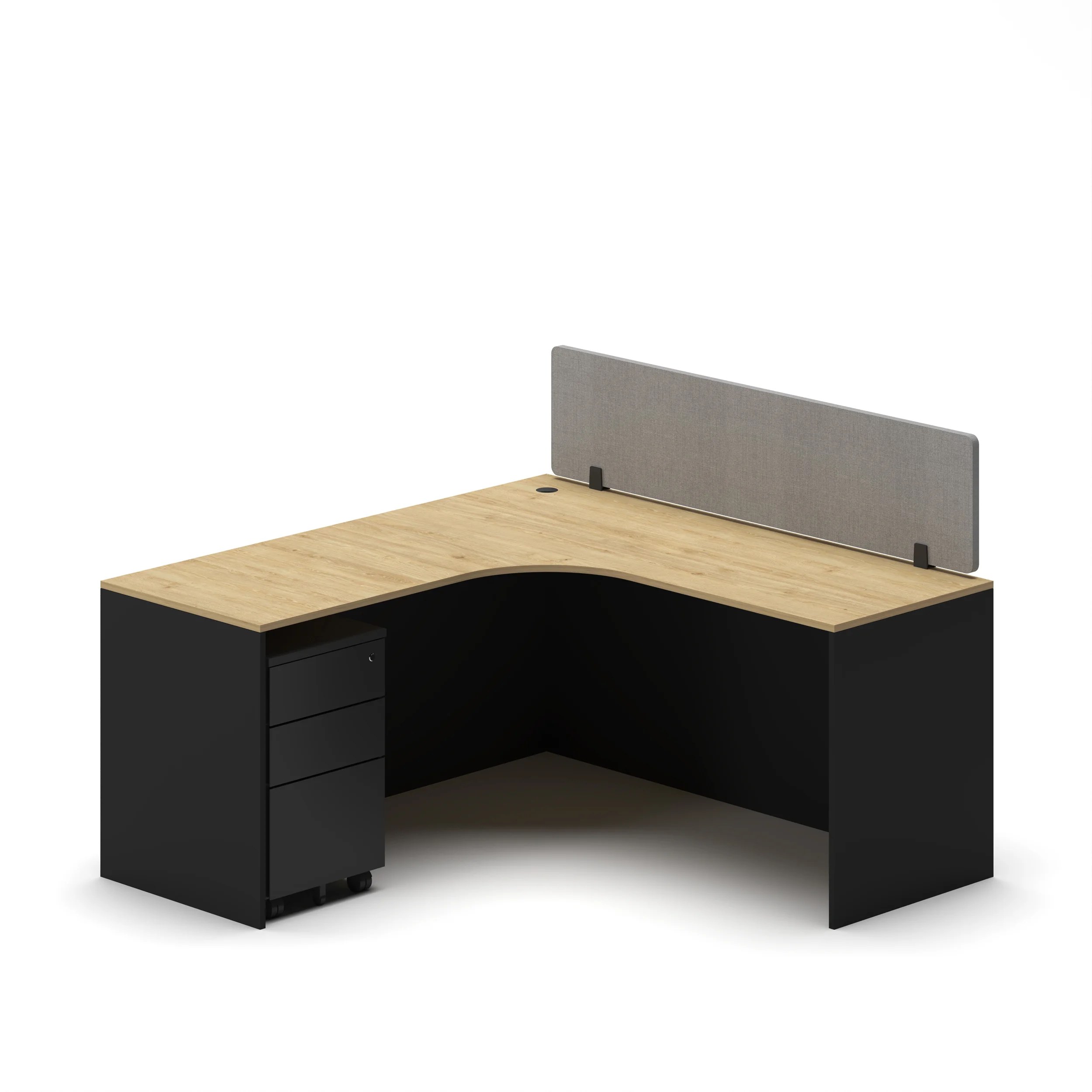Slate Angle Office Workstation Desk - Single - Image 21