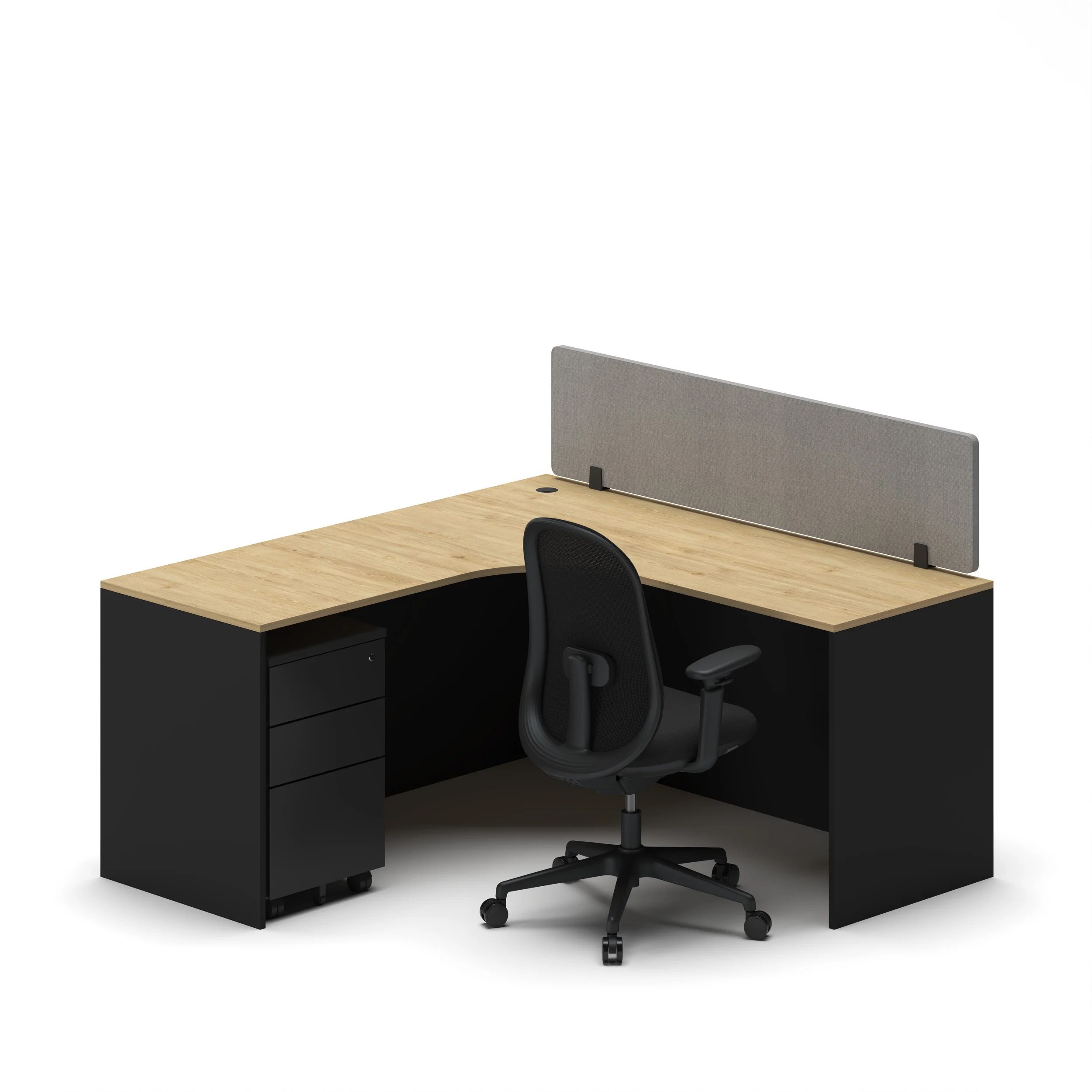 Slate Angle Office Workstation Desk - Single - Image 22