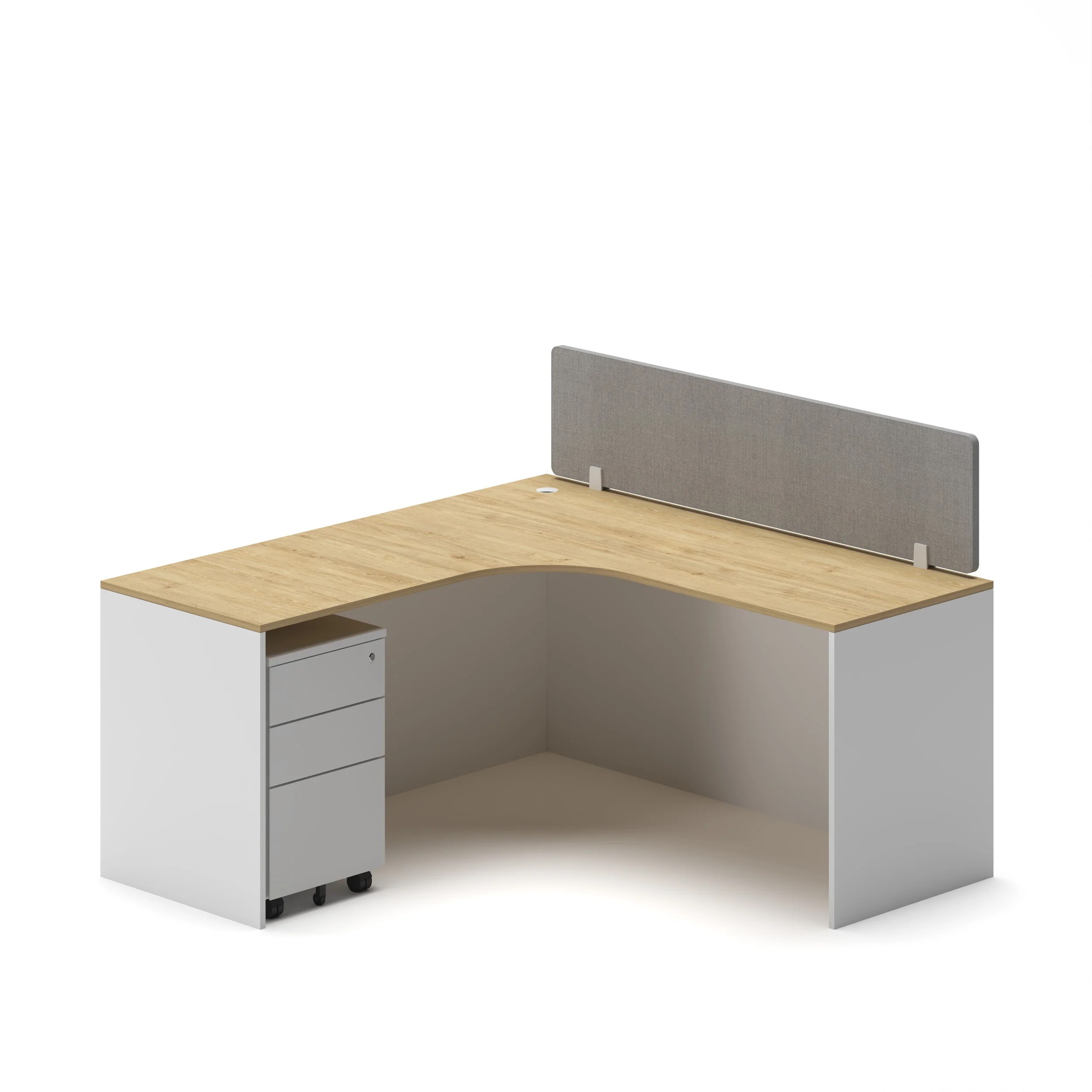 Slate Angle Office Workstation Desk - Single - Image 25