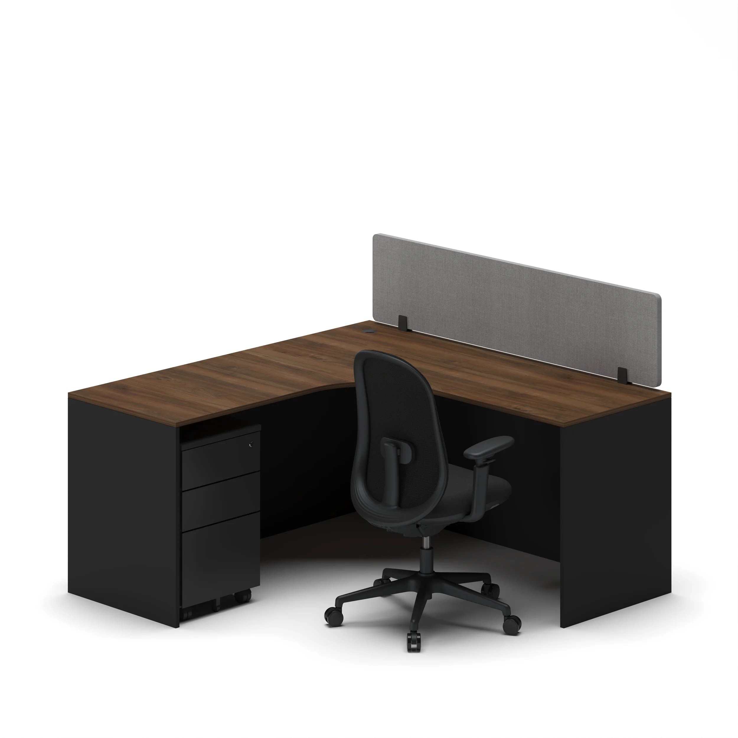Slate Angle Office Workstation Desk - Single - Image 30