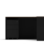 Slate Angle Office Workstation Desk - Single