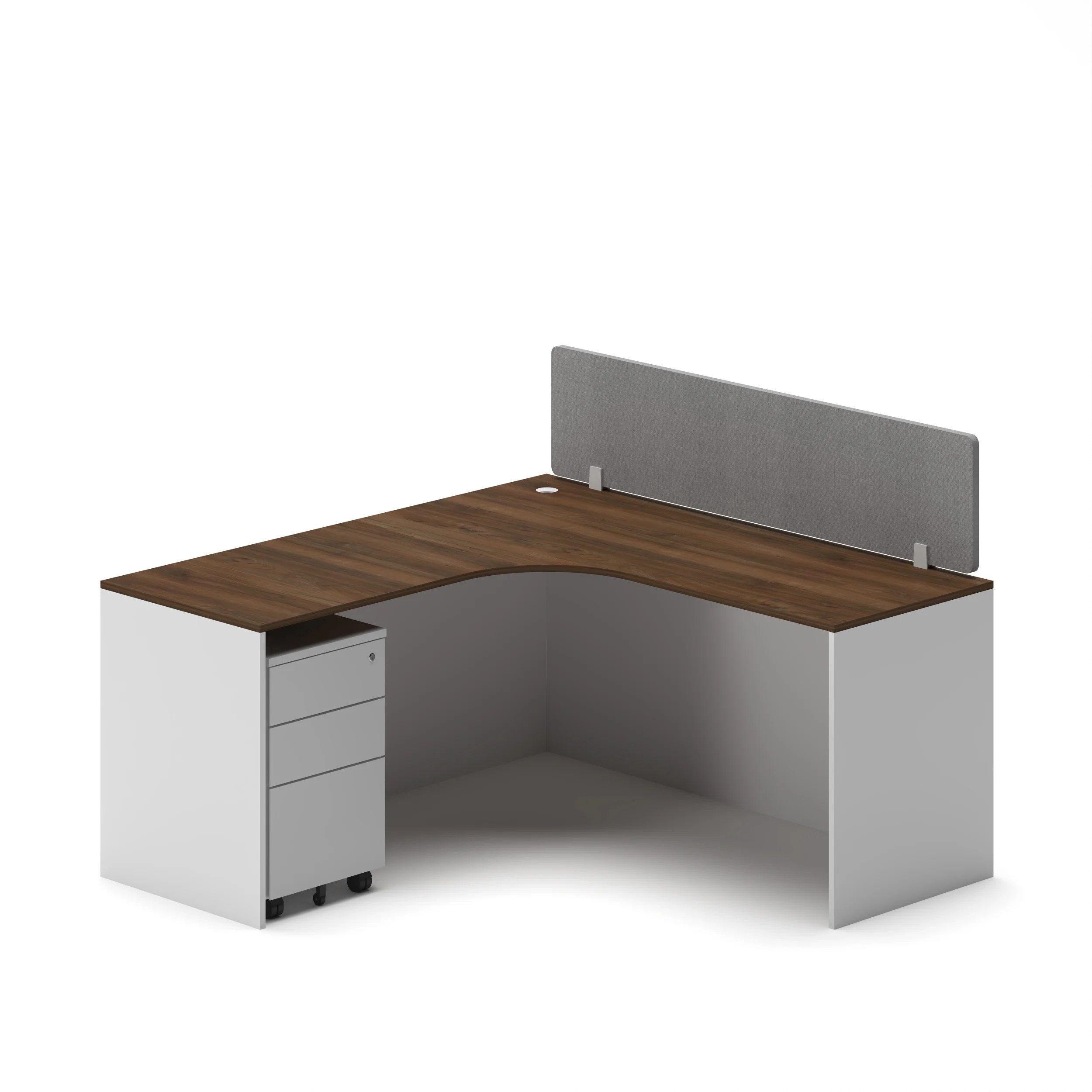 Slate Angle Office Workstation Desk - Single - Image 33