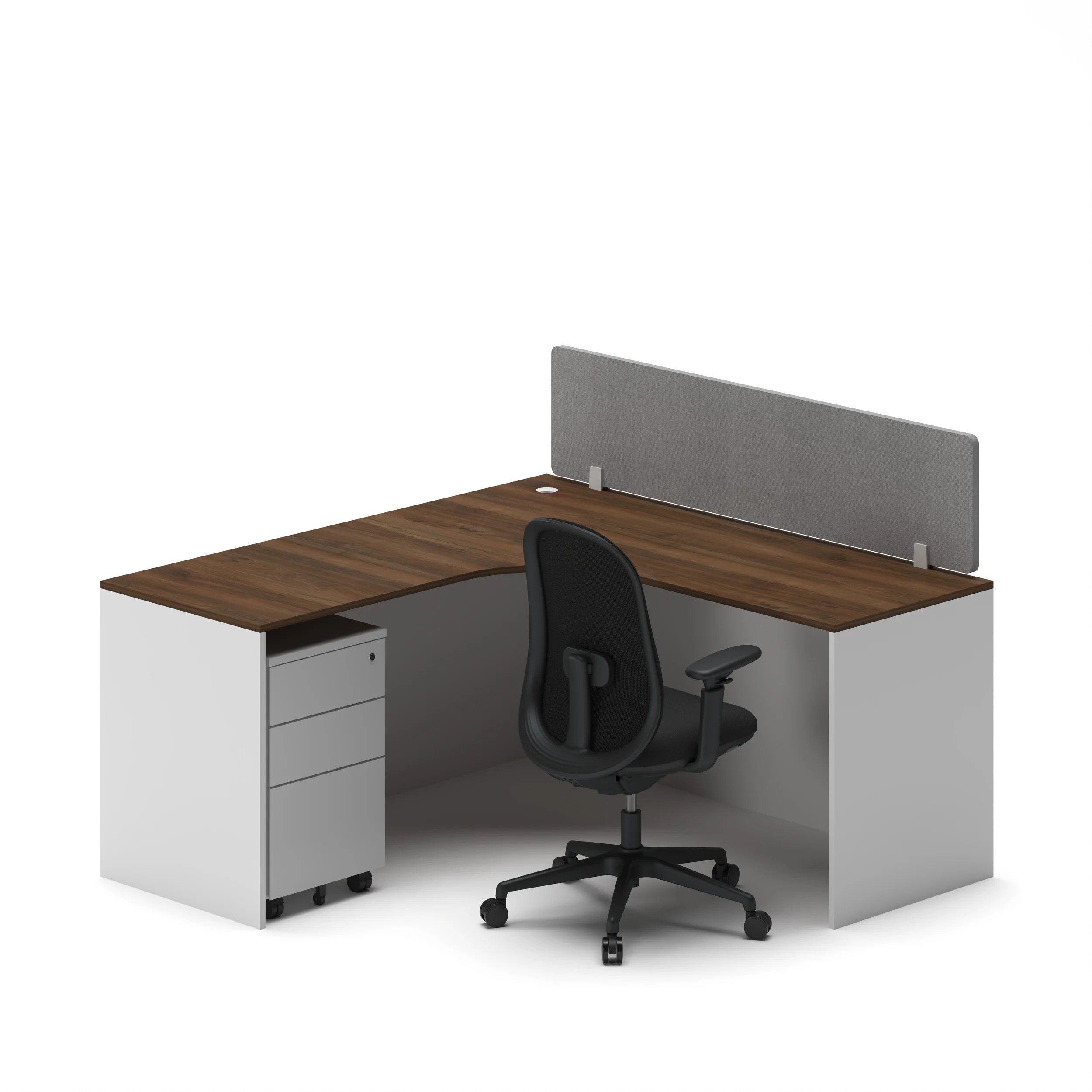 Slate Angle Office Workstation Desk - Single - Image 34