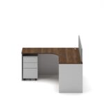 Slate Angle Office Workstation Desk - Single