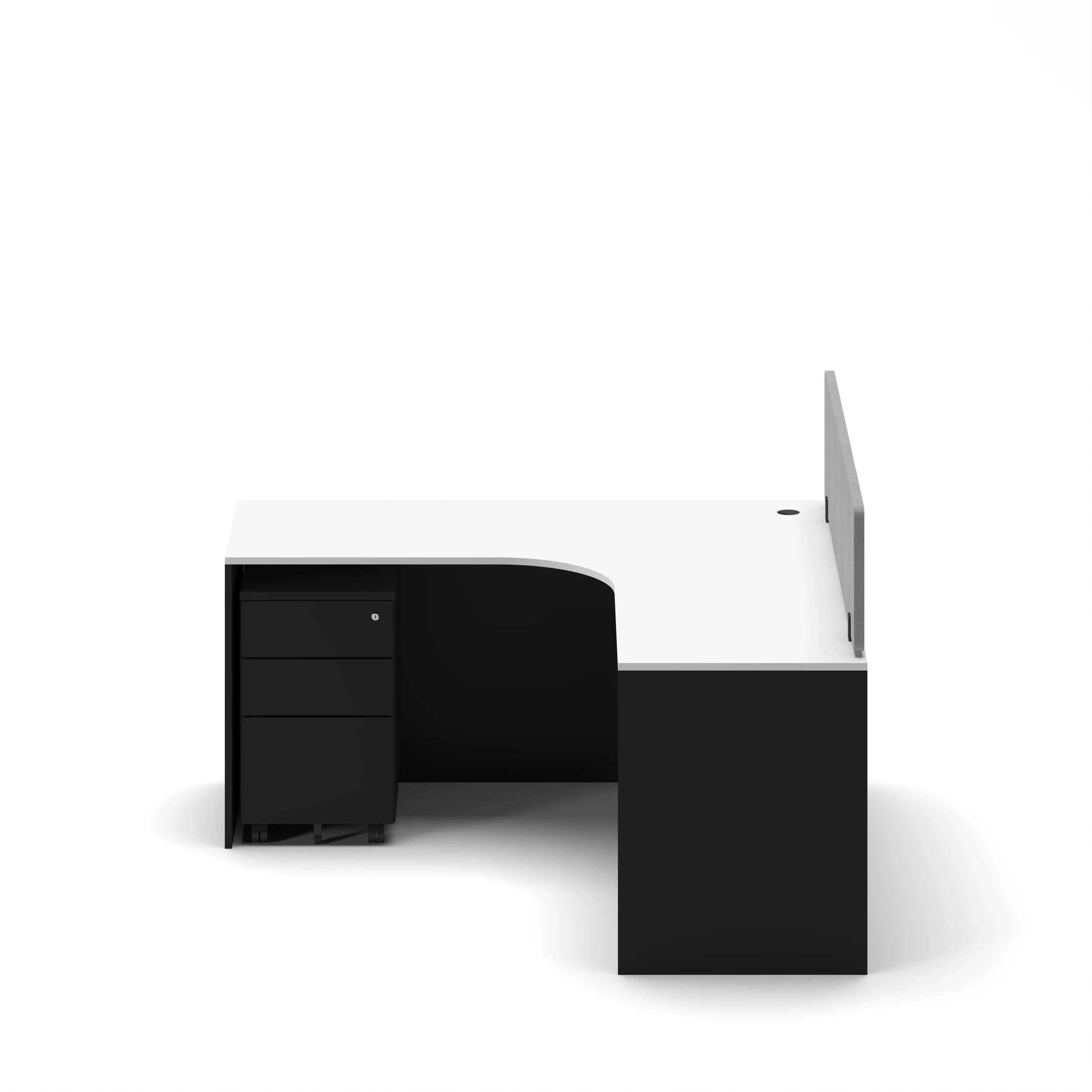 Slate Angle Office Workstation Desk - Single - Image 39