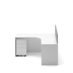 Slate Angle Office Workstation Desk - Single