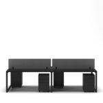 4-Person Face-to-Face Cluster Workstation - Series O