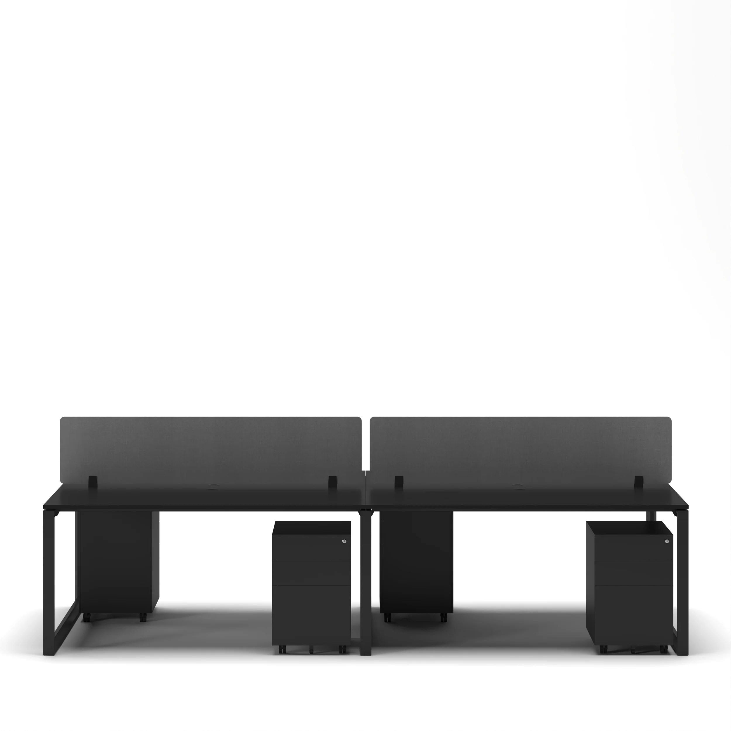 4-Person Face-to-Face Cluster Workstation - Series O - Image 11