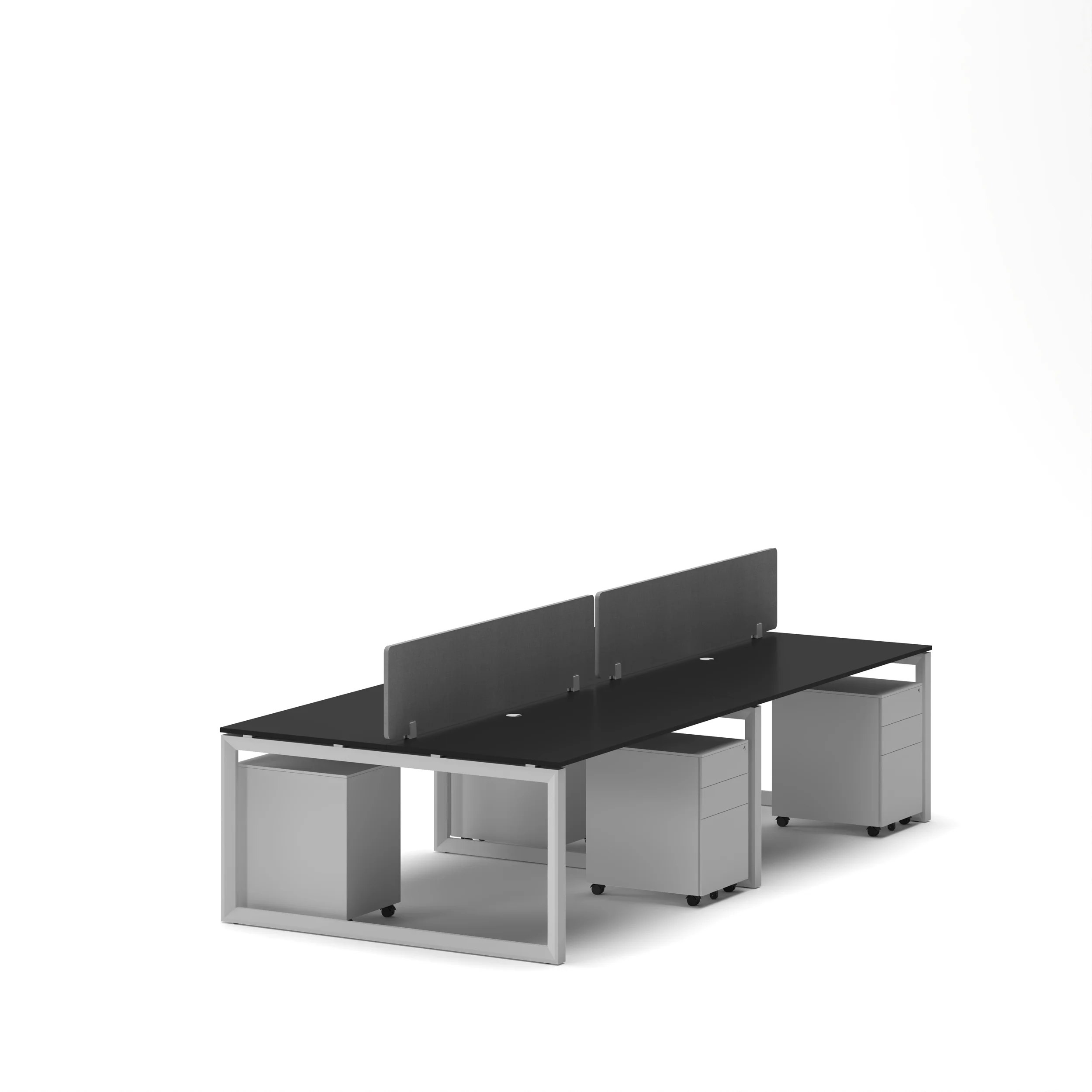 4-Person Face-to-Face Cluster Workstation - Series O - Image 13