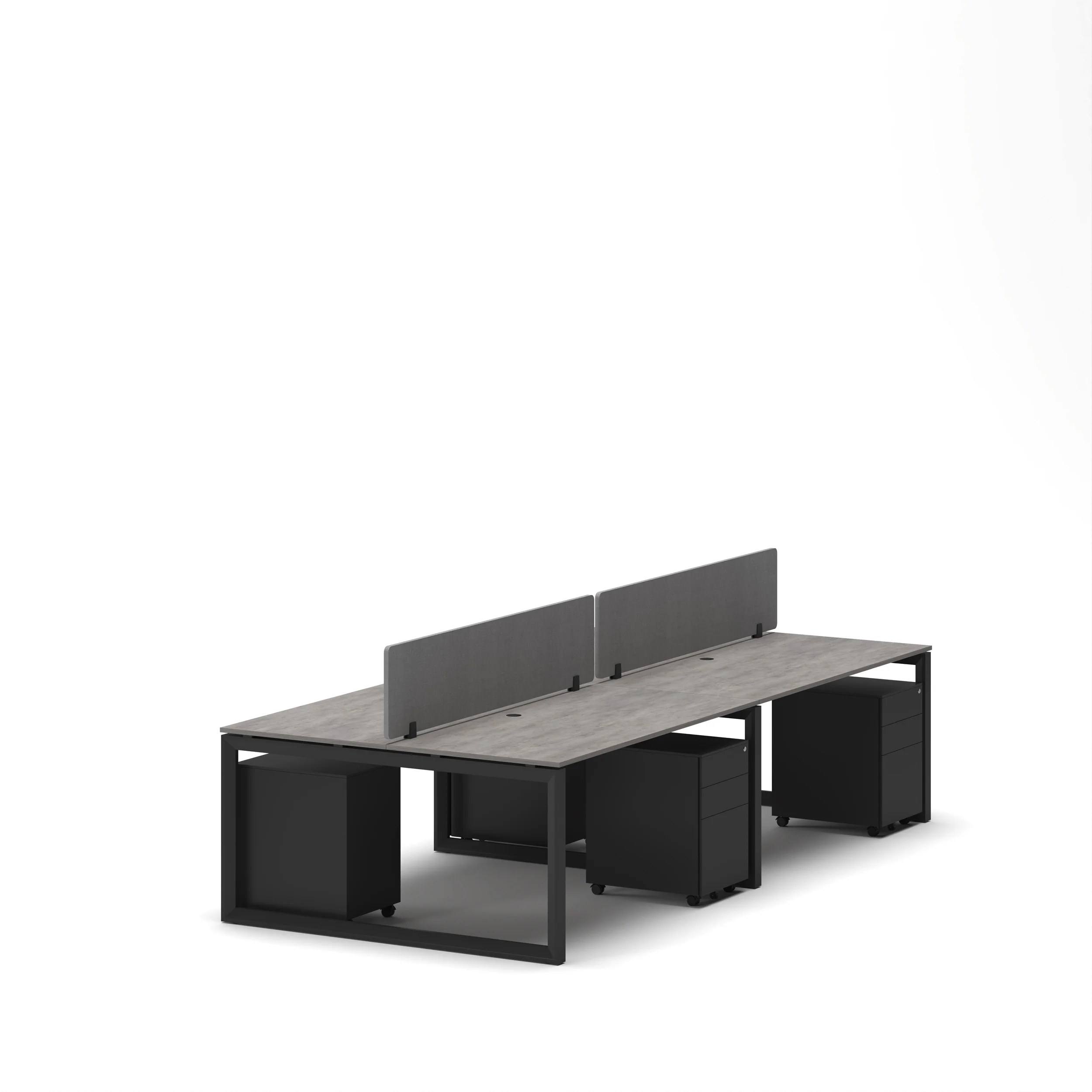 4-Person Face-to-Face Cluster Workstation - Series O - Image 16