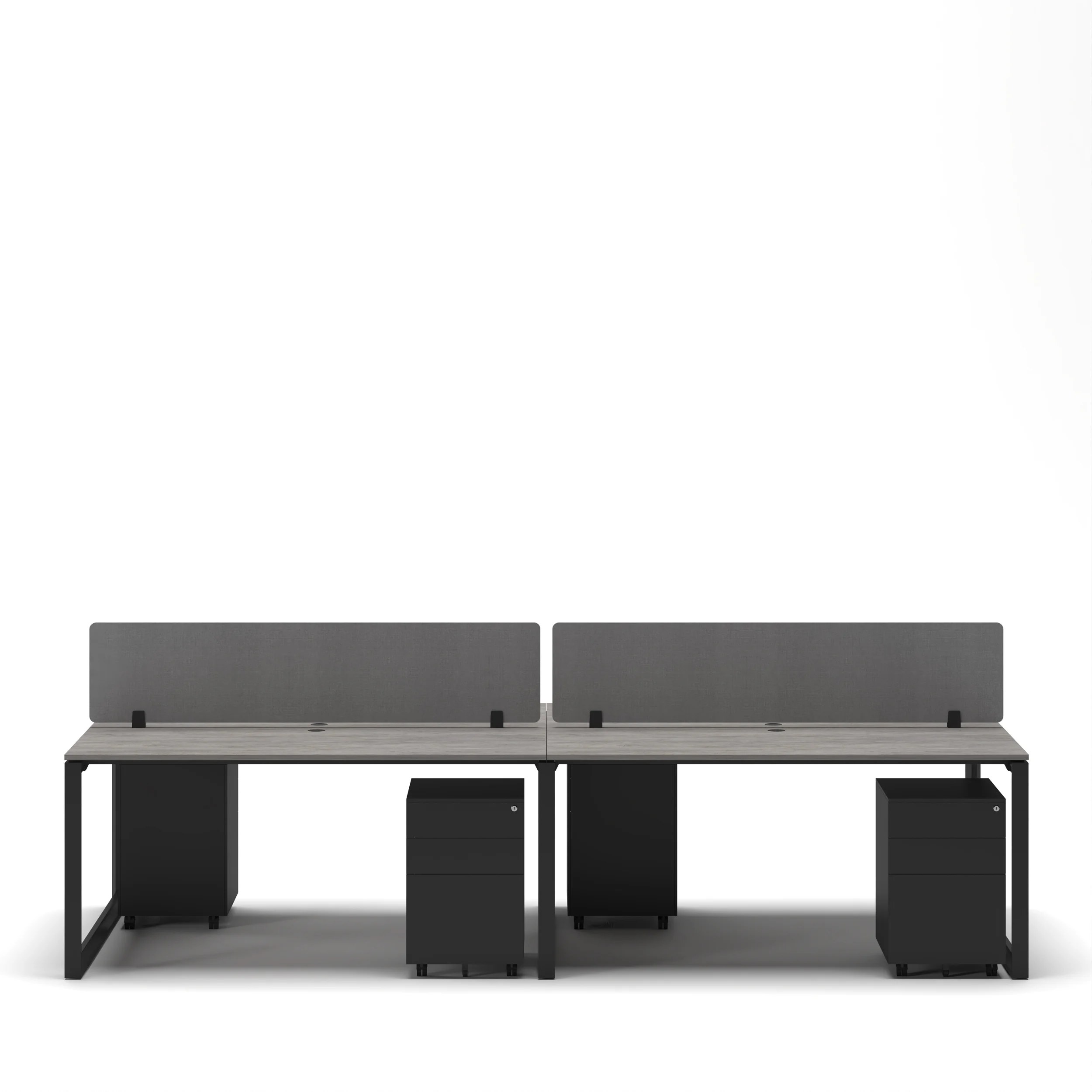 4-Person Face-to-Face Cluster Workstation - Series O - Image 17