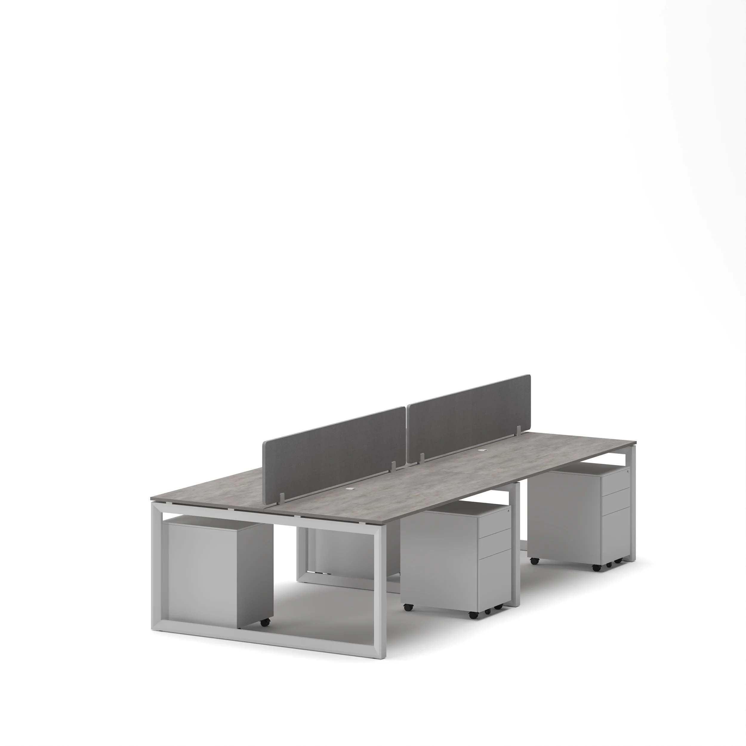 4-Person Face-to-Face Cluster Workstation - Series O - Image 19