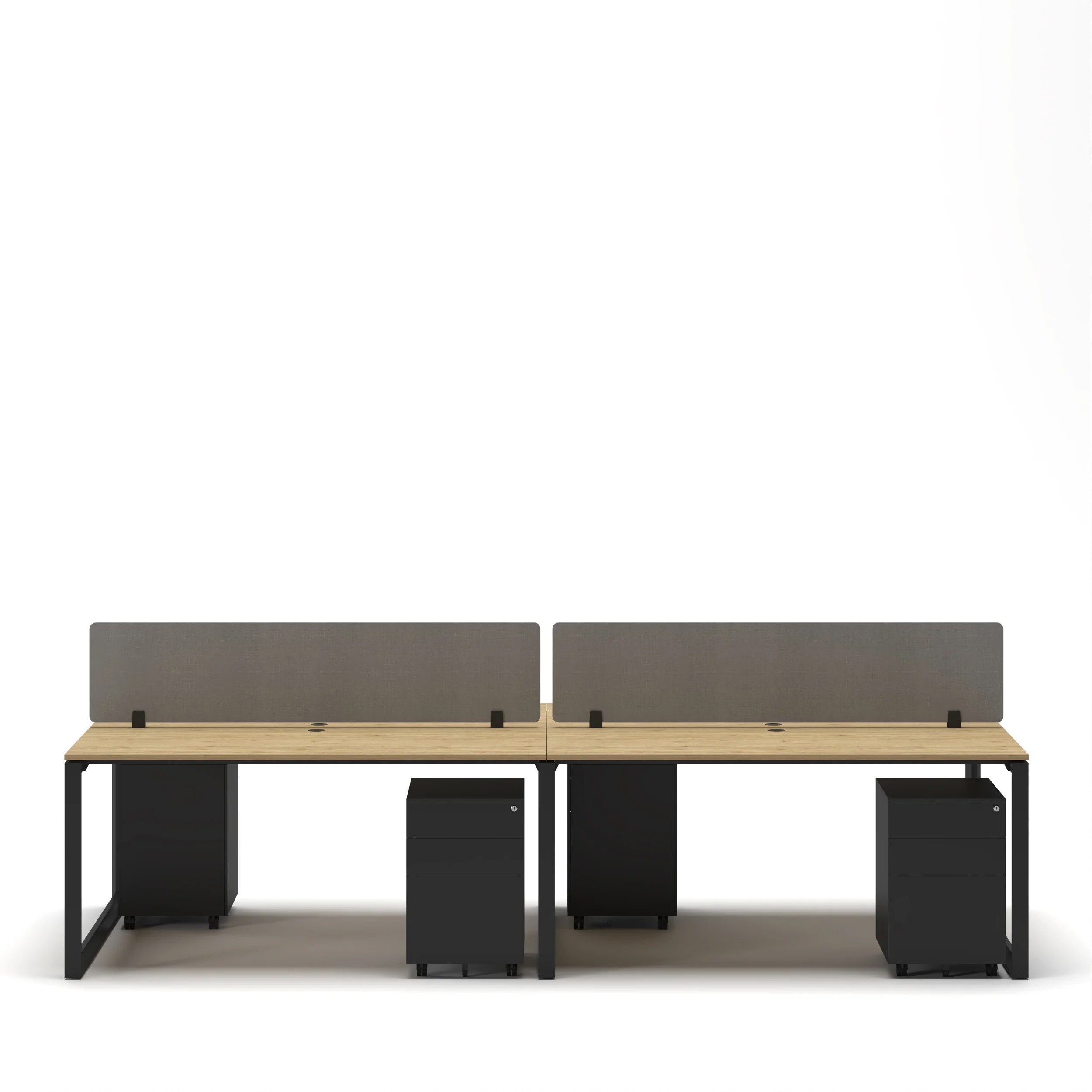 4-Person Face-to-Face Cluster Workstation - Series O - Image 33