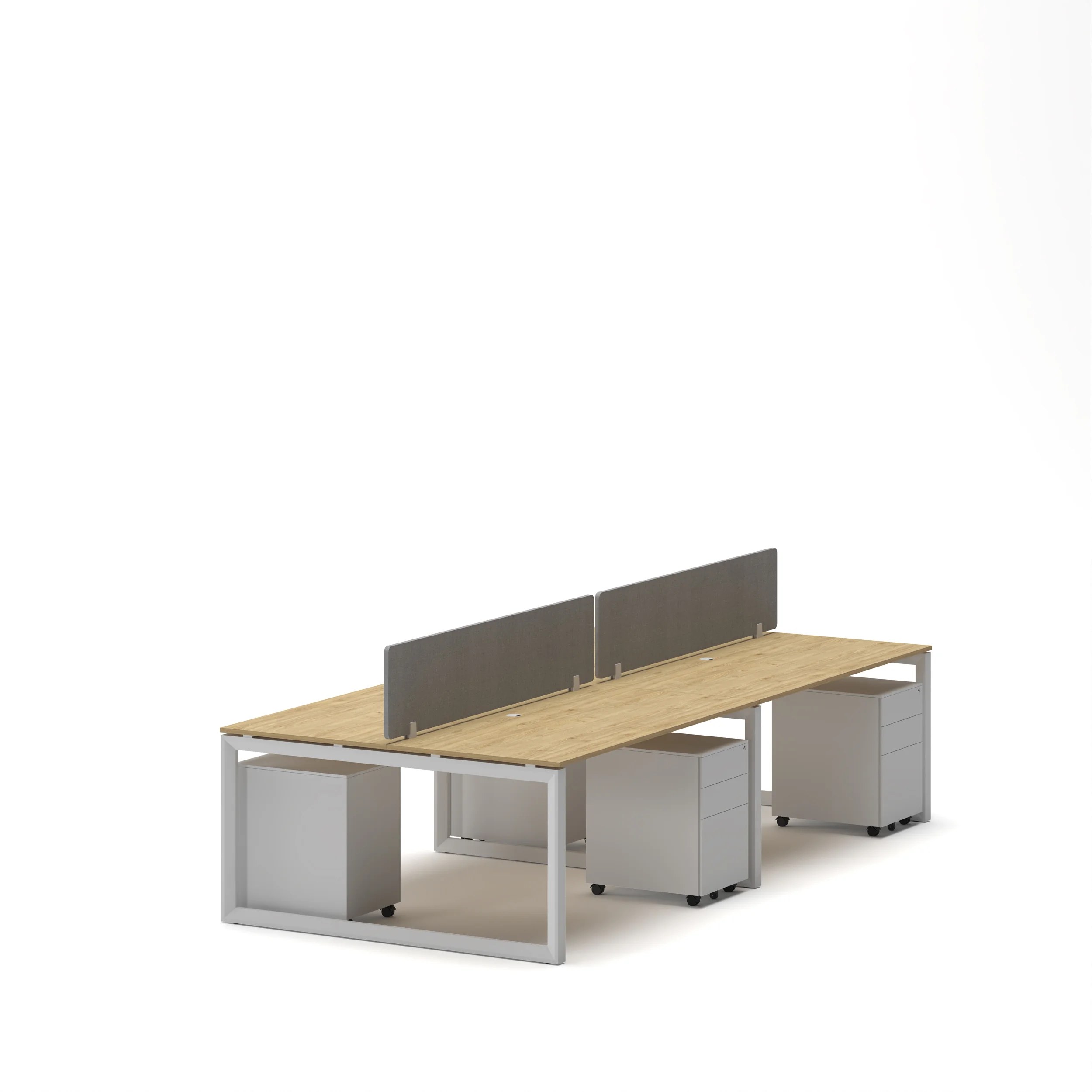 4-Person Face-to-Face Cluster Workstation - Series O - Image 35