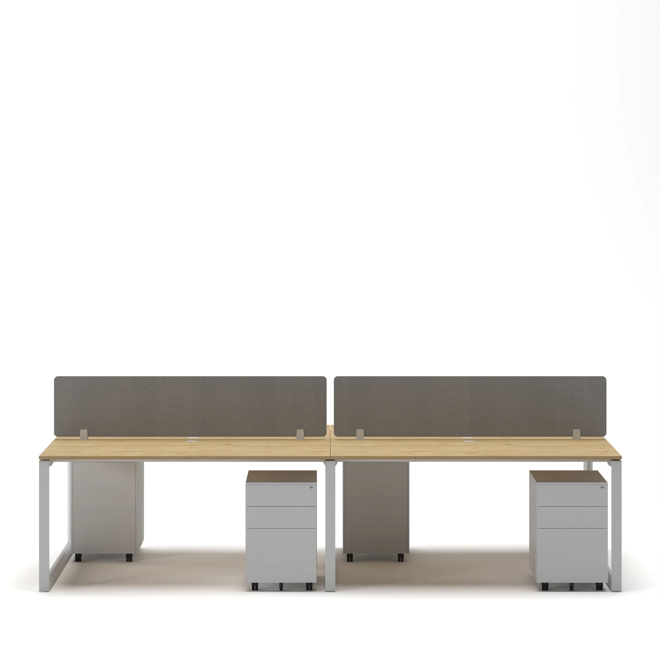4-Person Face-to-Face Cluster Workstation - Series O - Image 36