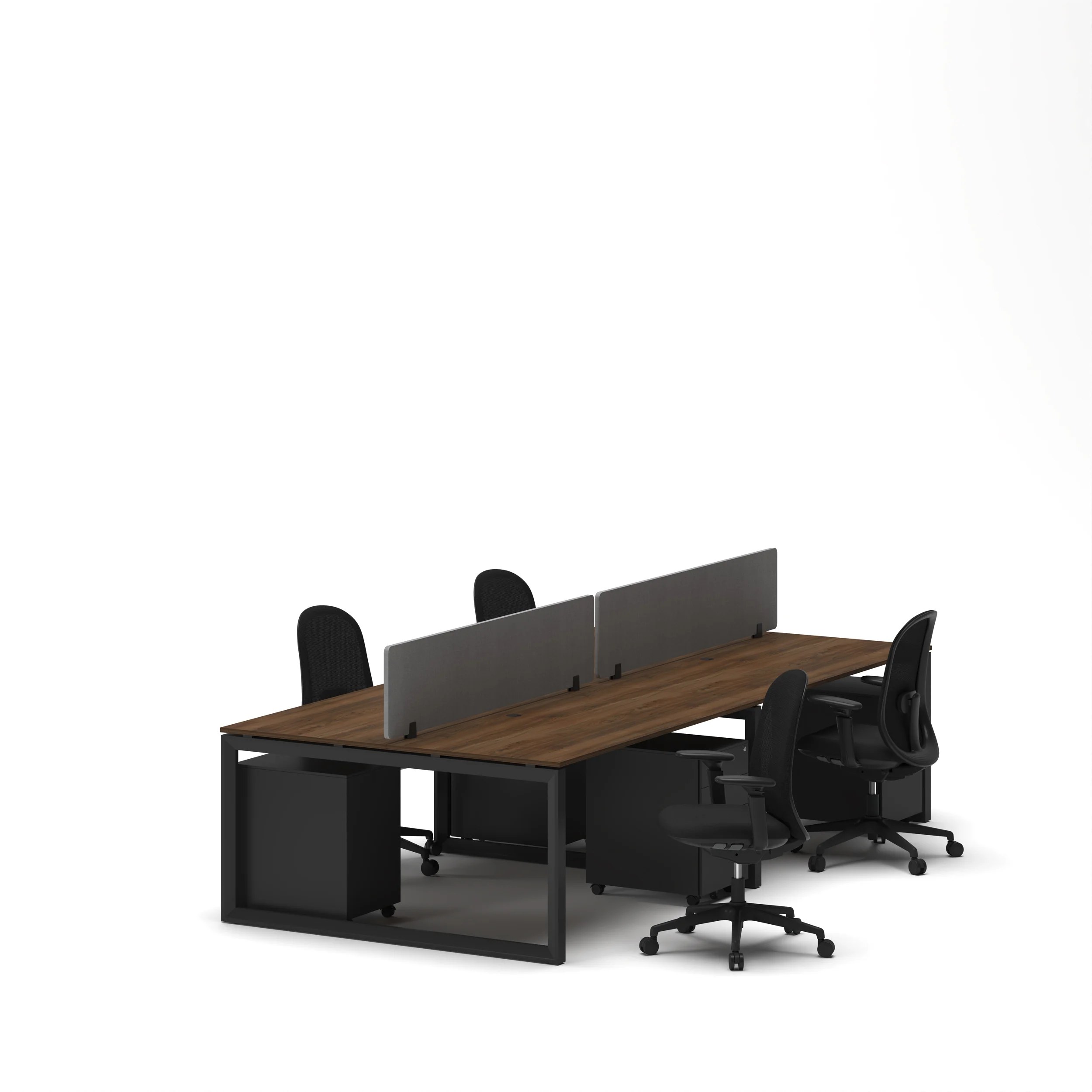 4-Person Face-to-Face Cluster Workstation - Series O - Image 37