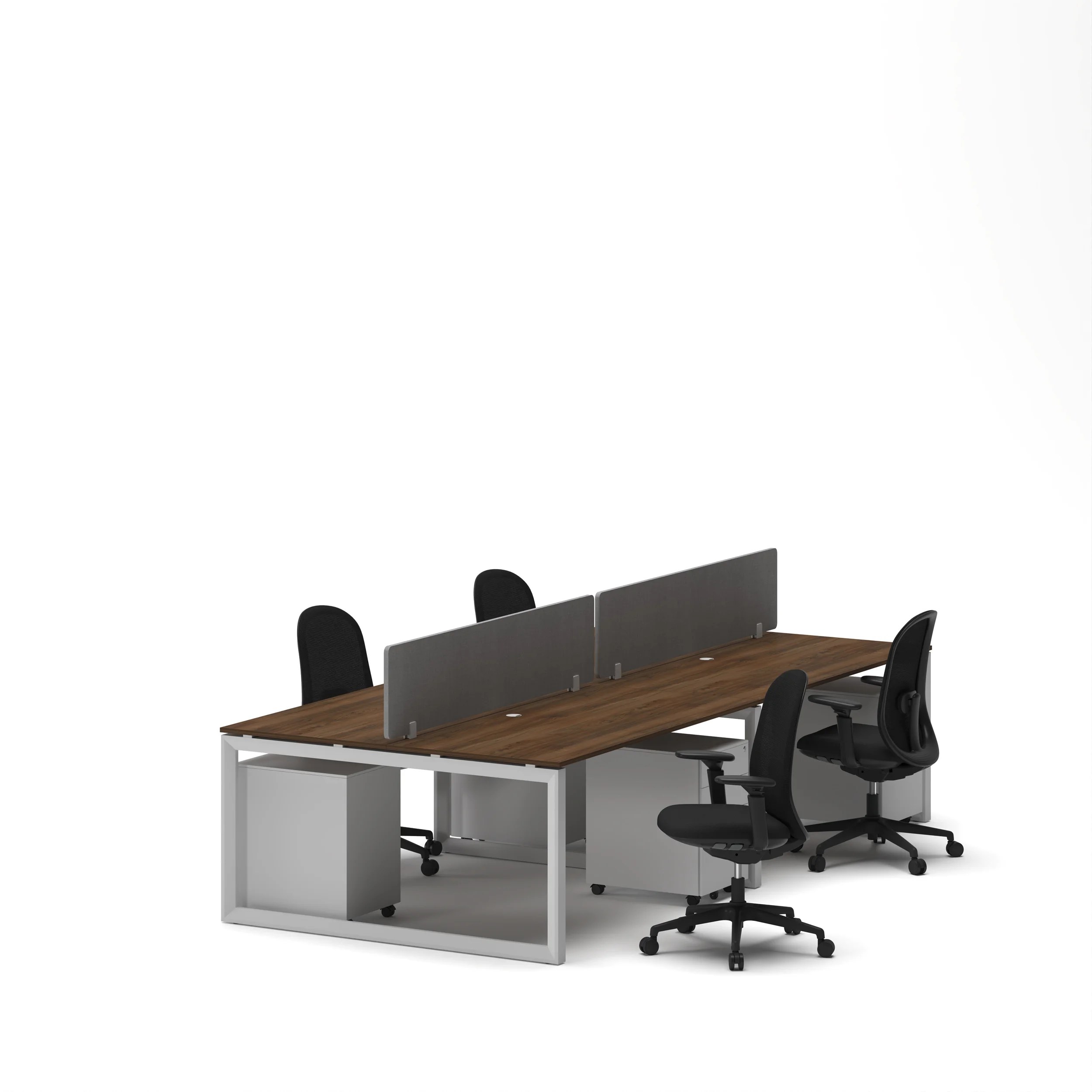 4-Person Face-to-Face Cluster Workstation - Series O - Image 40