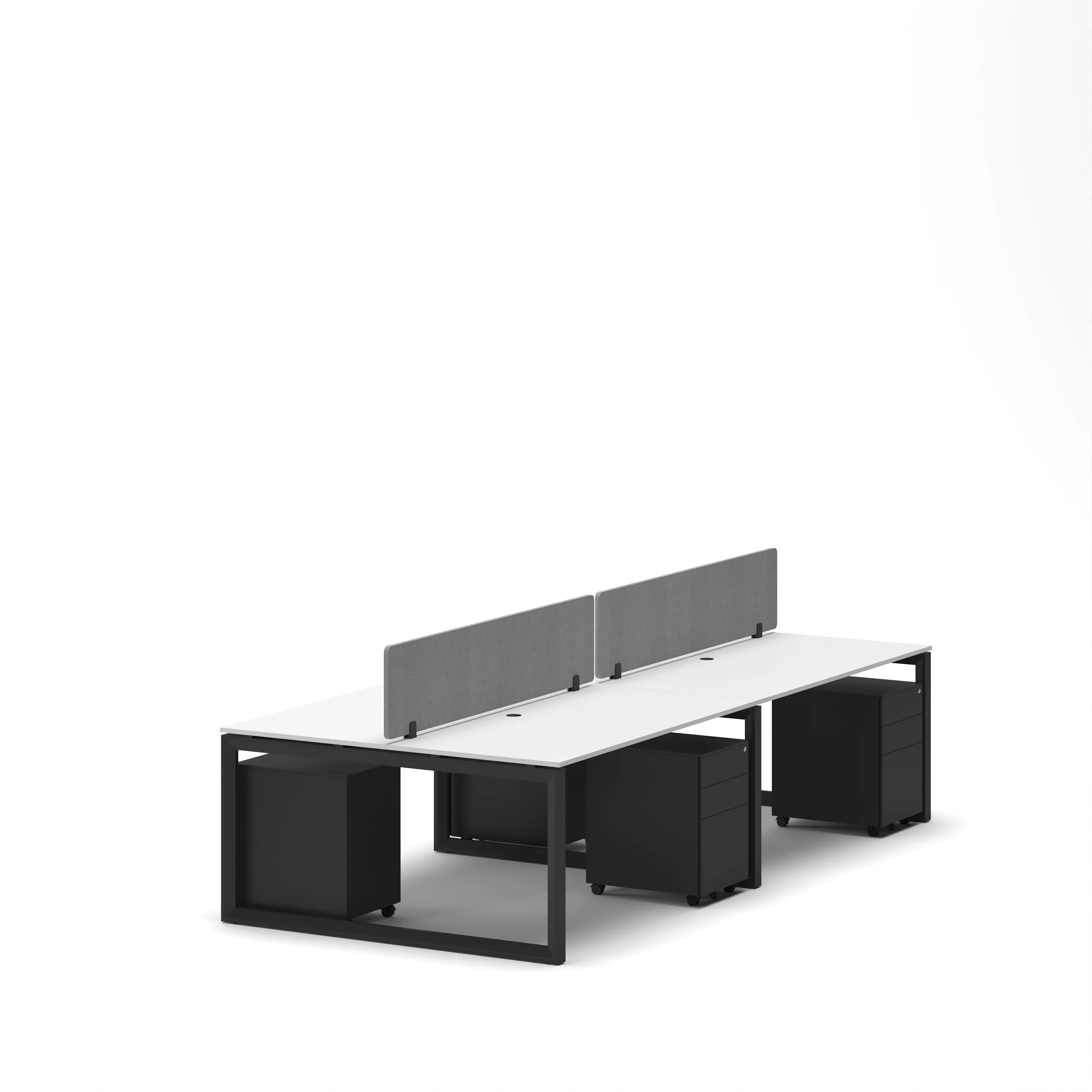 4-Person Face-to-Face Cluster Workstation - Series O - Image 44