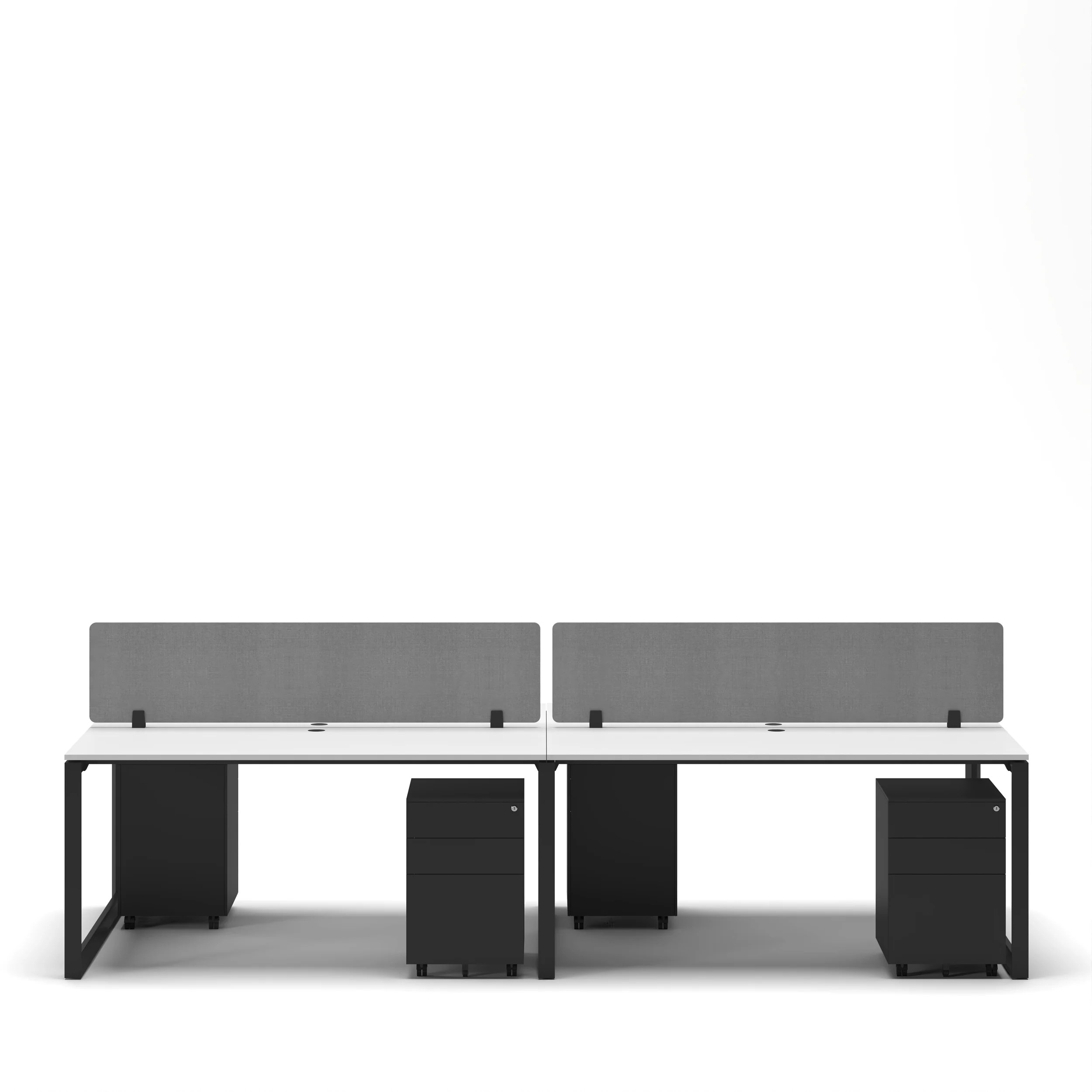 4-Person Face-to-Face Cluster Workstation - Series O - Image 45
