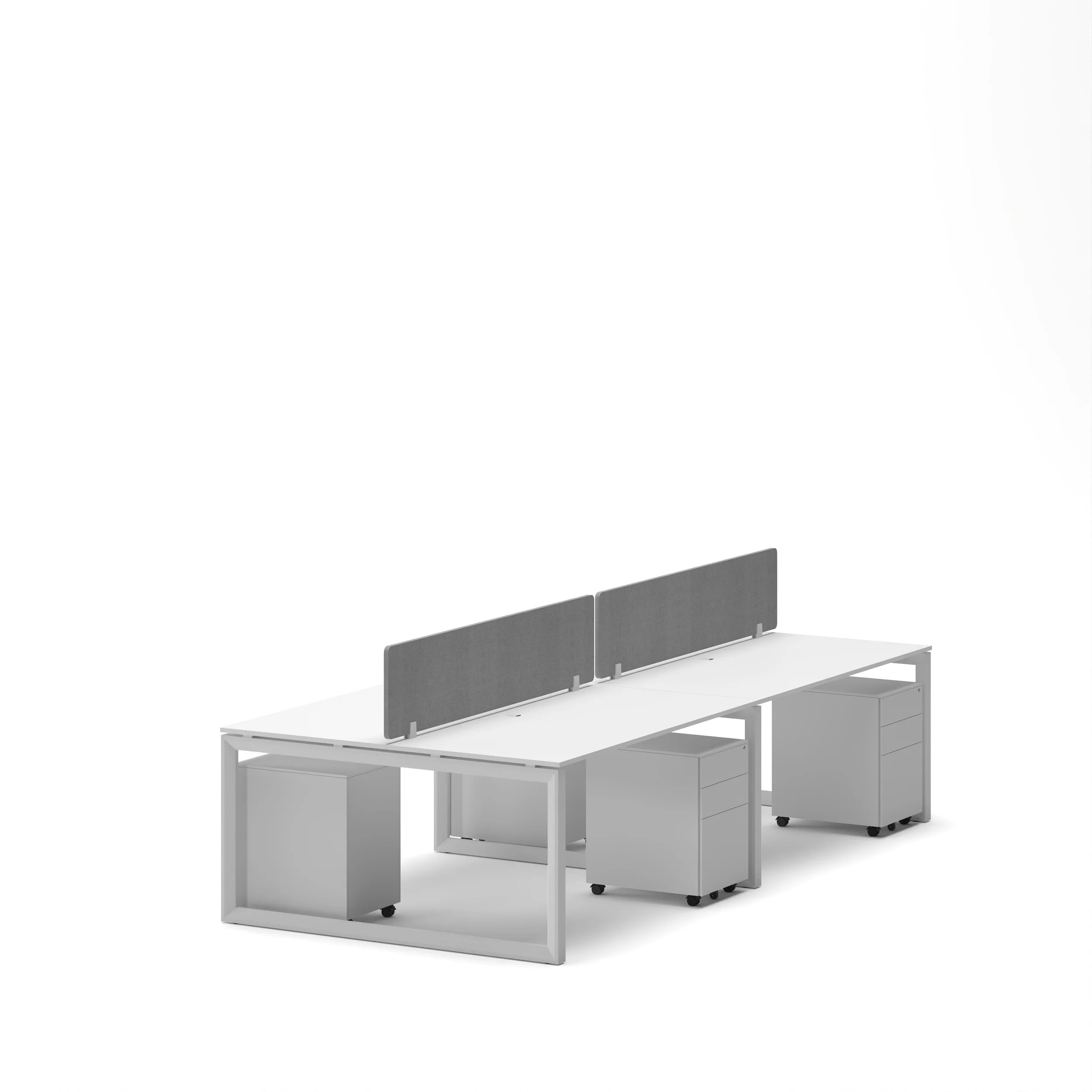 4-Person Face-to-Face Cluster Workstation - Series O - Image 47