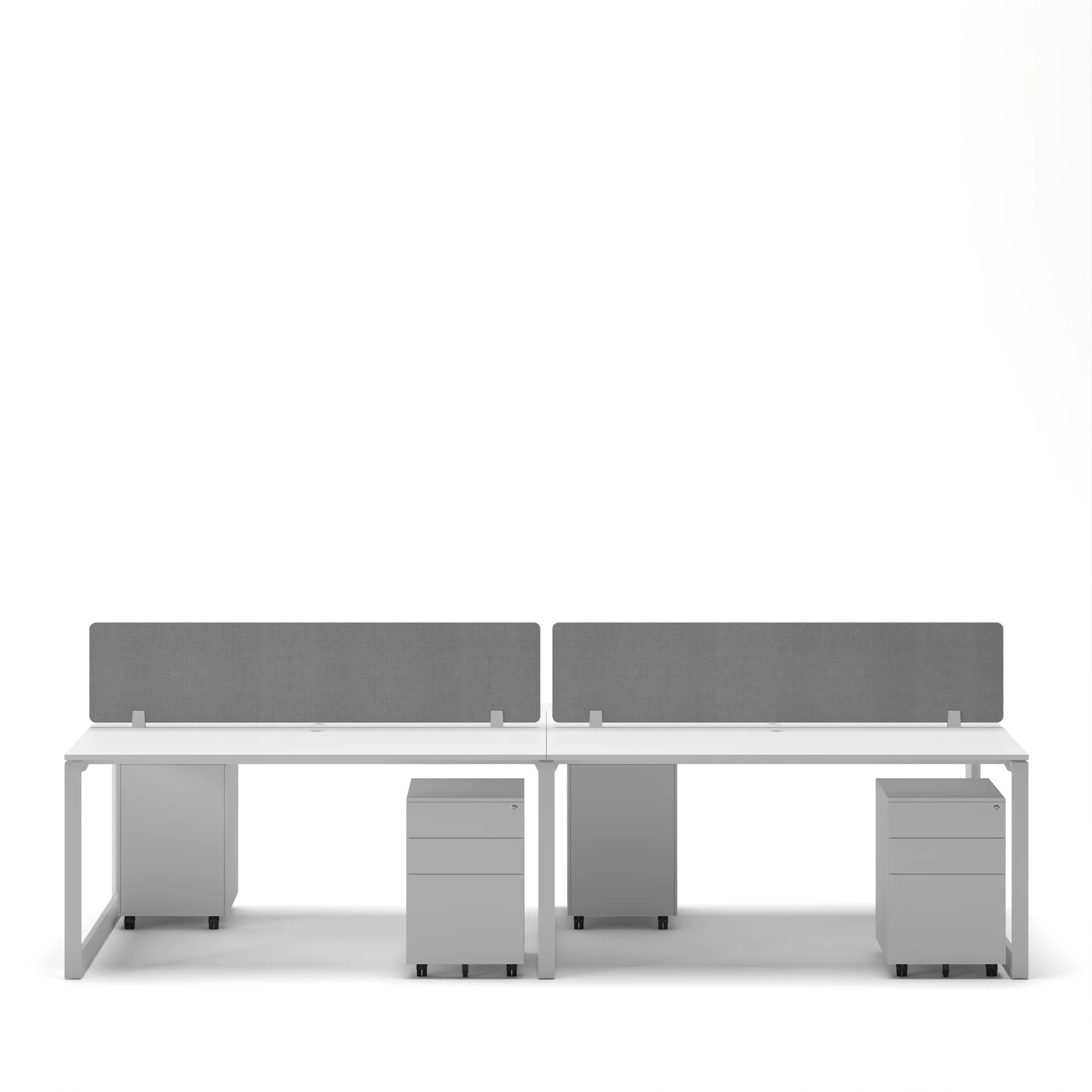 4-Person Face-to-Face Cluster Workstation - Series O - Image 48