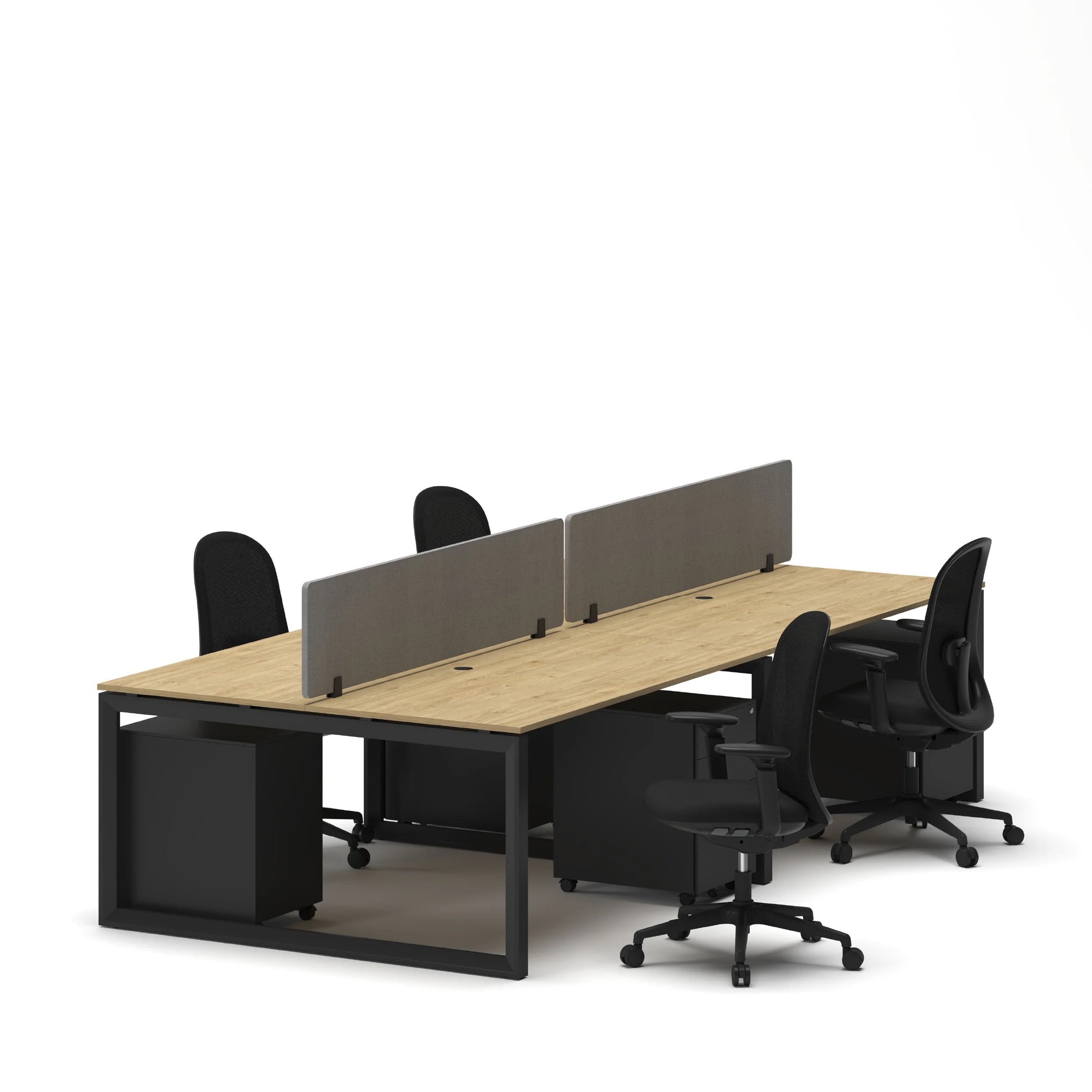 4-Person Face-to-Face Cluster Workstation - Series O - Image 50
