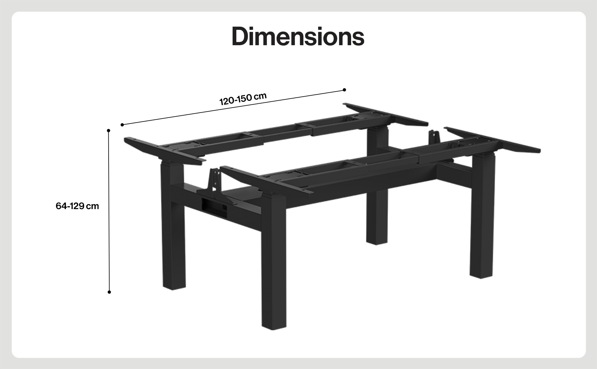 Duo Standing Desk Frame - Image 6