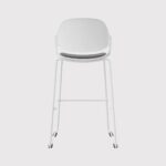 833B – Sturdy Modern Stool with Reinforced Backrest