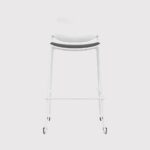 833B – Sturdy Modern Stool with Reinforced Backrest