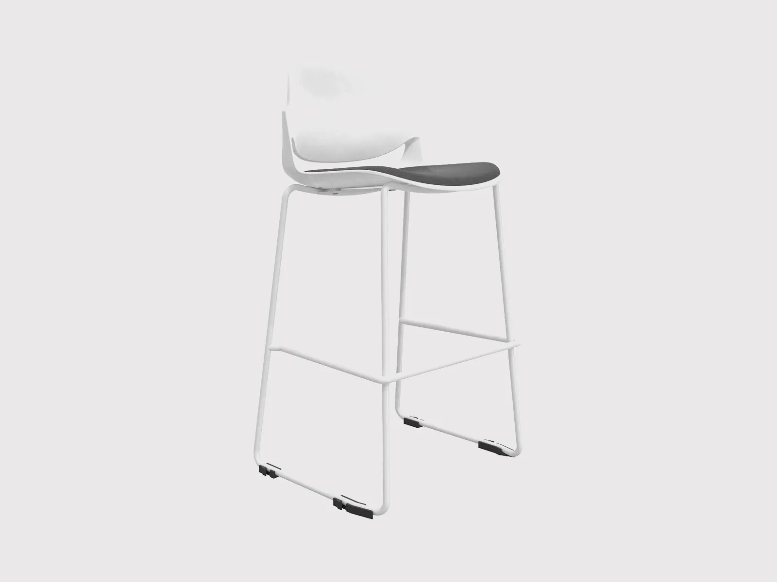 833B – Sturdy Modern Stool with Reinforced Backrest - Image 3
